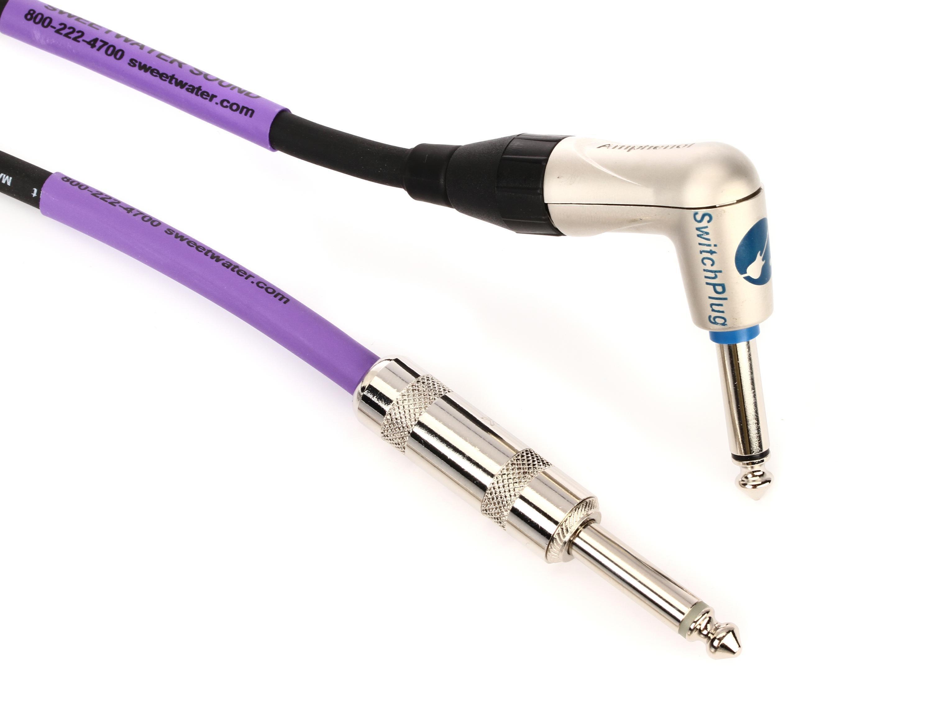 Photo of Pro Co SILENTR10 Excellines Straight to Right Angle Silent Instrument Cable - 10 foot