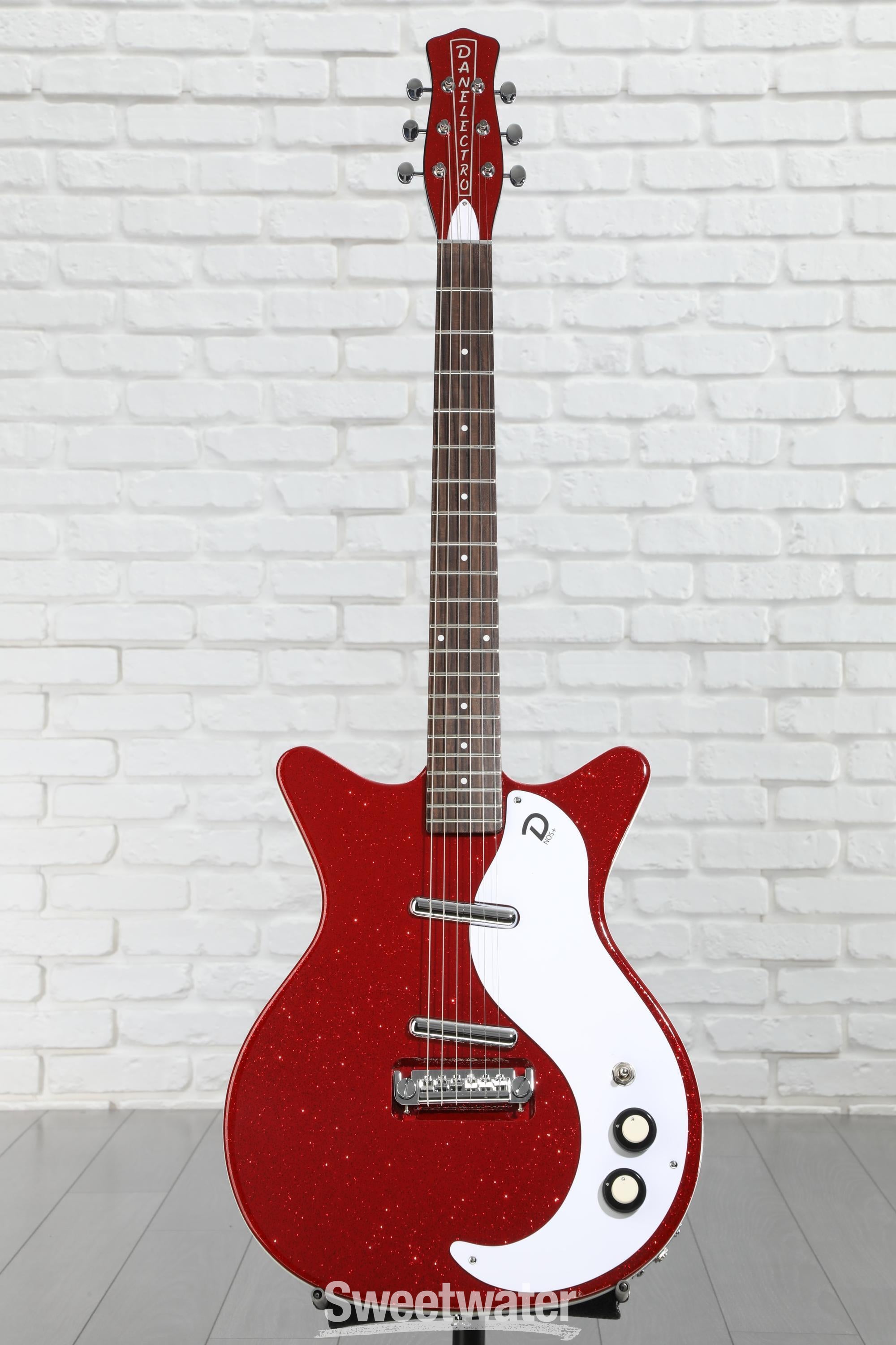 Danelectro '59M NOS+ Electric Guitar - Red Metalflake | Sweetwater