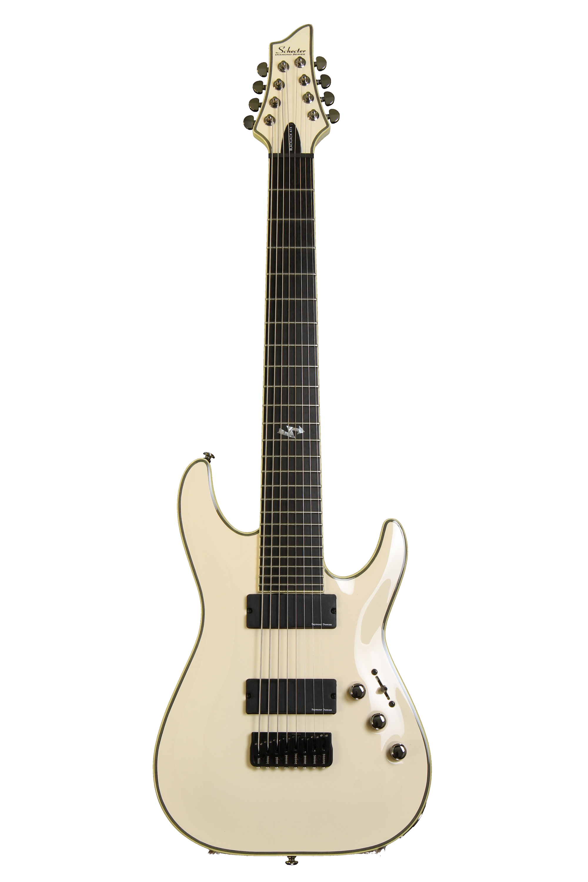 SCHECTER「Blackjack C-8」8弦ギター【コイルタップ仕様】 Schecter Blackjack ATX C-8 - Aged White | Sweetwater