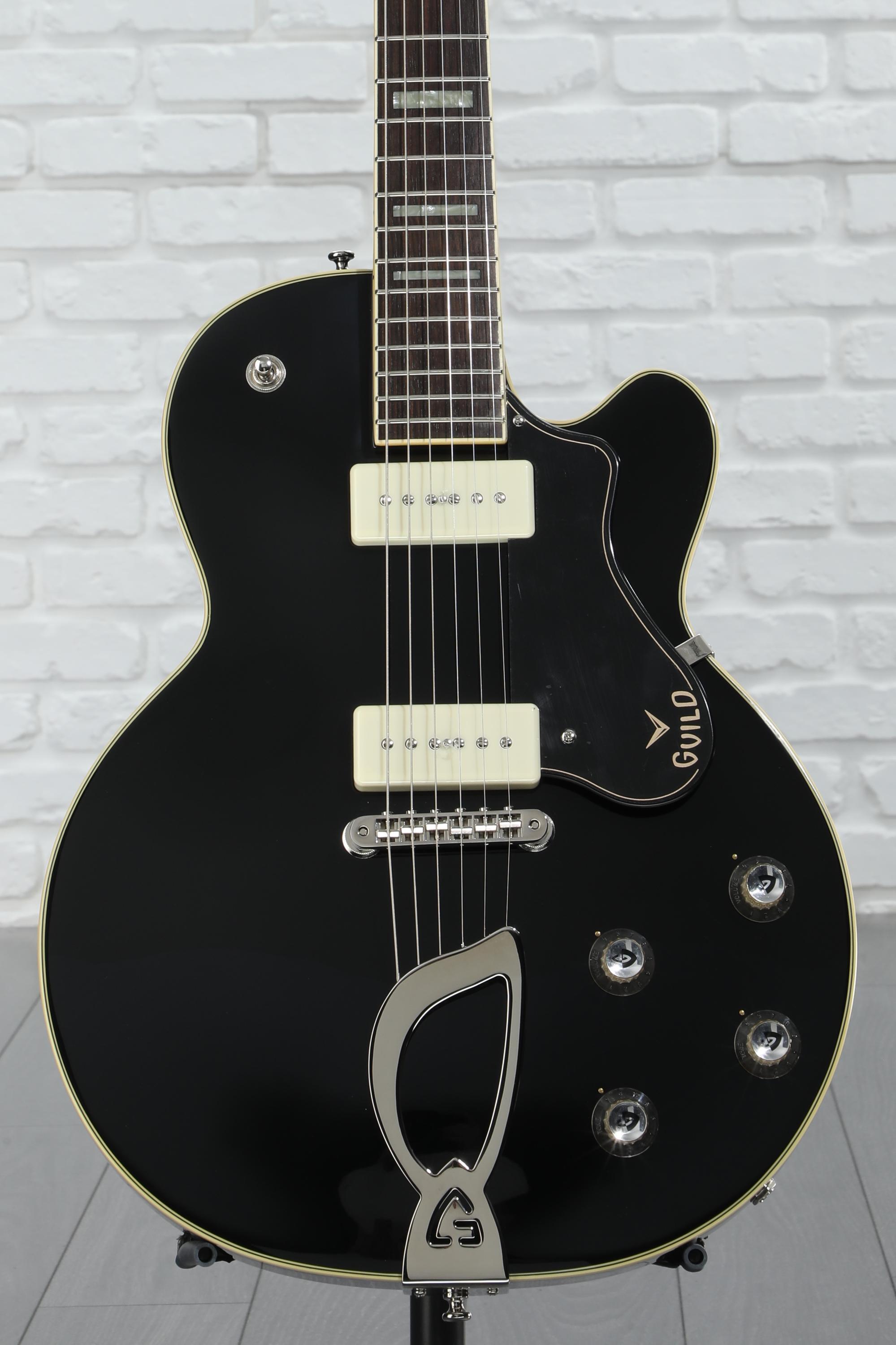 Guild M-75 Aristocrat Hollowbody Electric Guitar - Black | Sweetwater