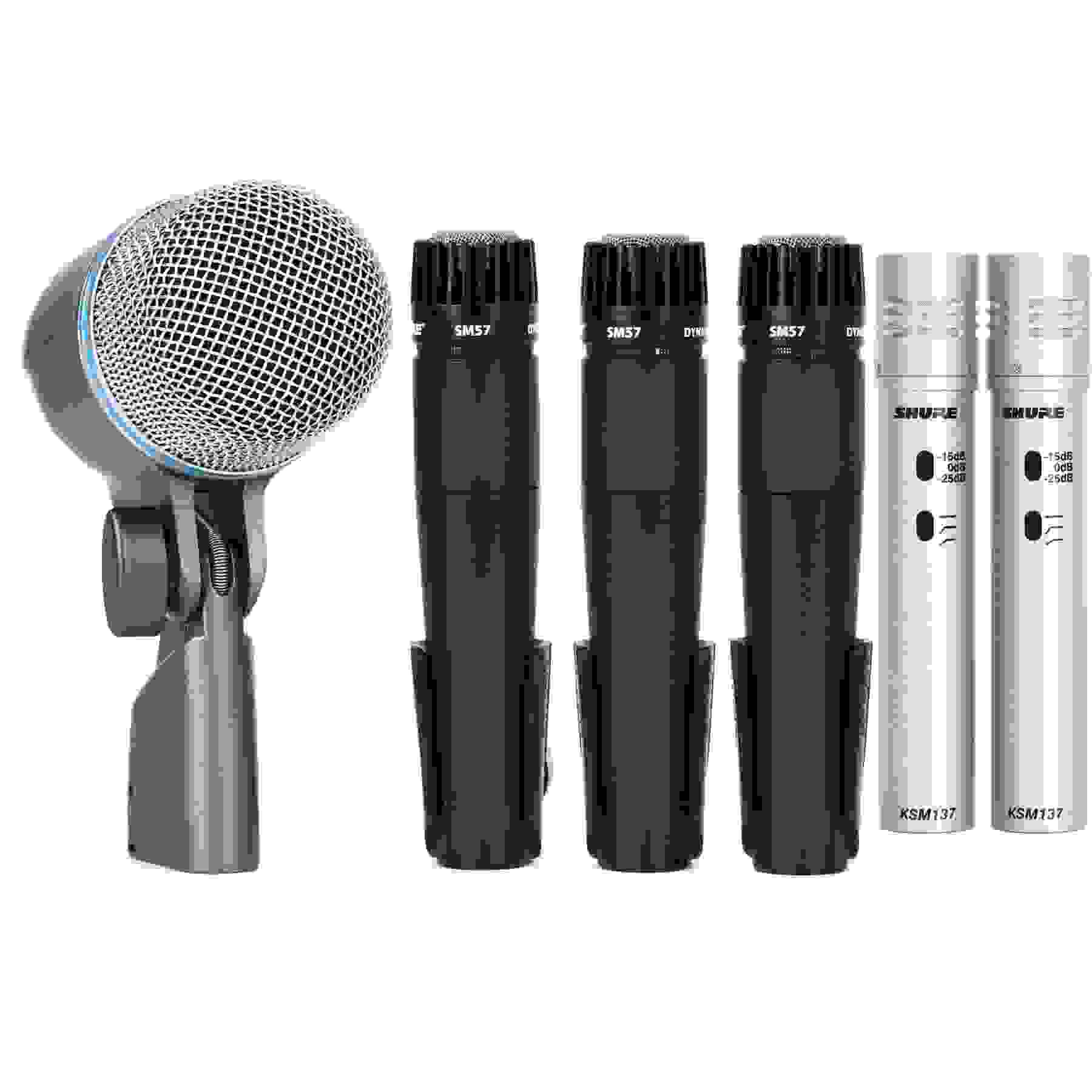 Shure Dmk57-52 And Ksm137 Pair Drum Microphone Bundle 