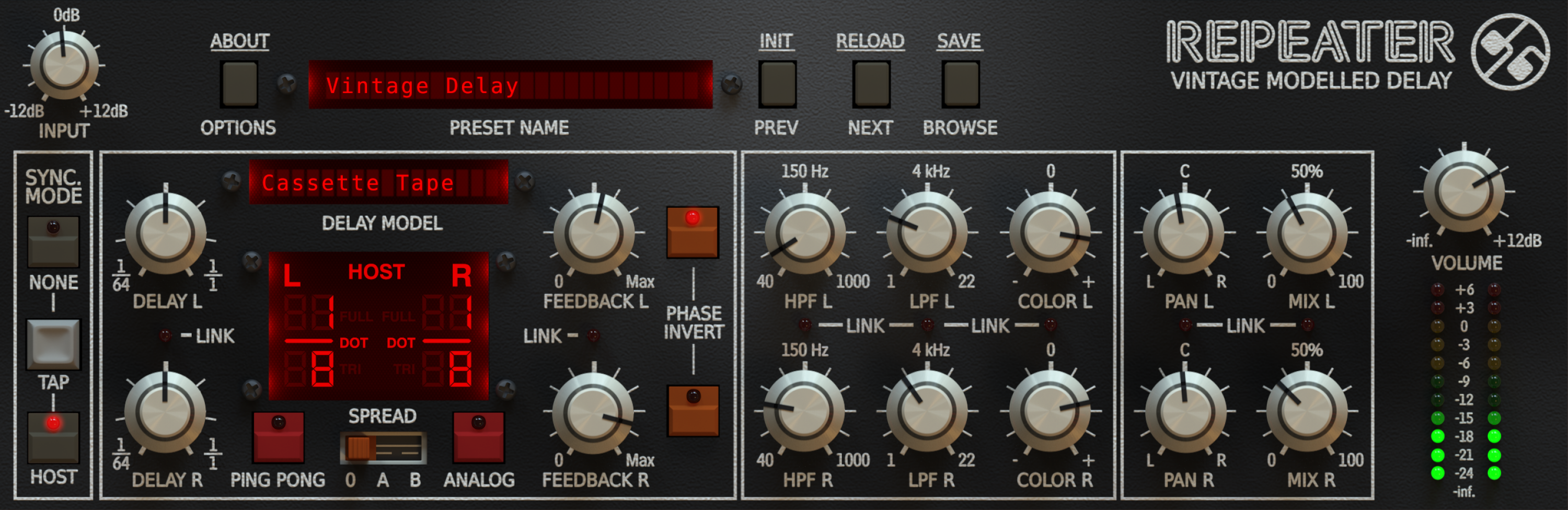 DTM・DAW D16 Group REPEATER D16 Group Repeater Vintage Delay Plug-in | Sweetwater