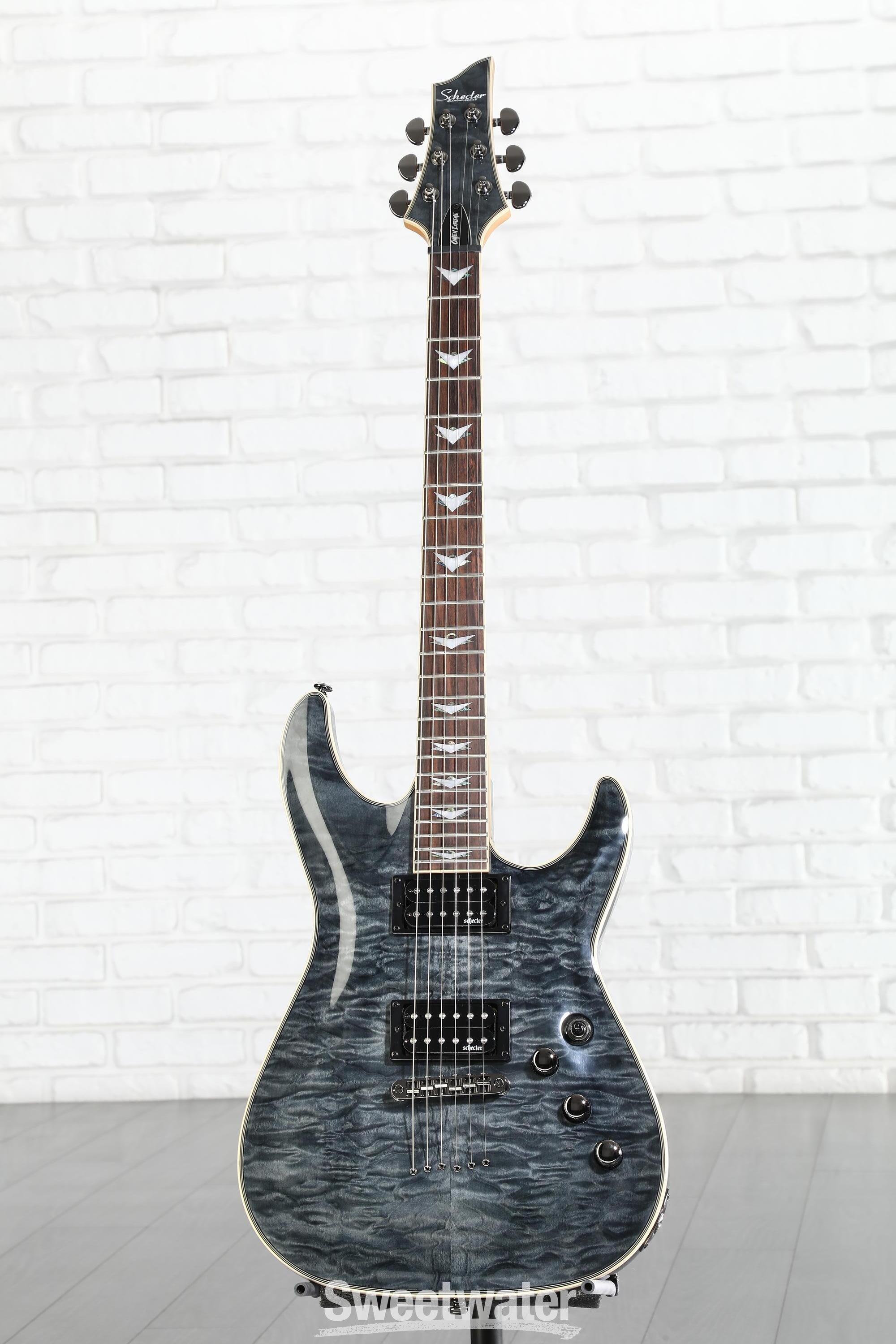 Schecter Omen Extreme-6 Electric Guitar - See-Thru Black | Sweetwater
