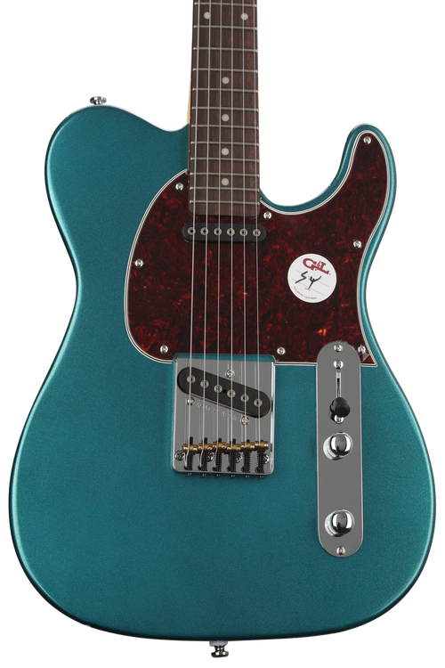 G&L Tribute ASAT Classic Electric Guitar - Emerald Blue | Sweetwater
