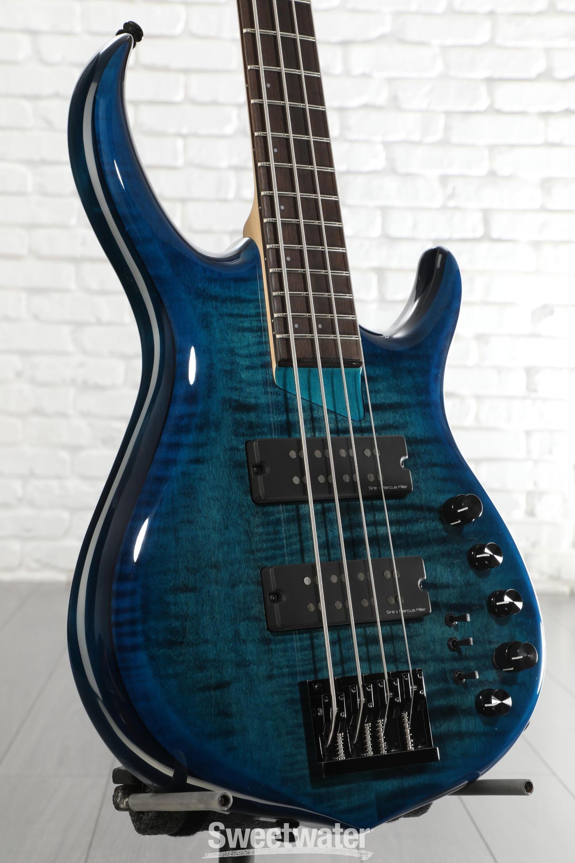 Photo of Sire Marcus Miller M7 Alder 4-string Bass Guitar - Transparent Blue
