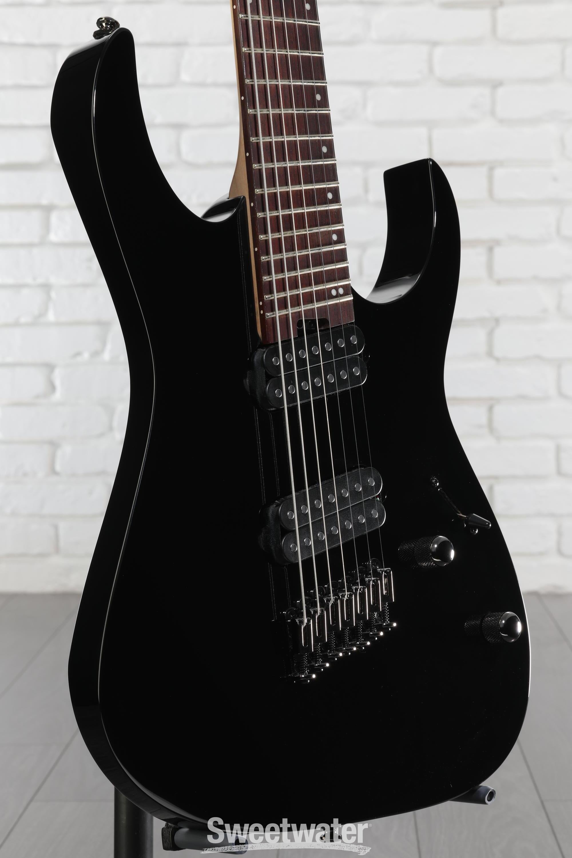 Ibanez RGMS7 7-string Electric Guitar - Black Reviews | Sweetwater