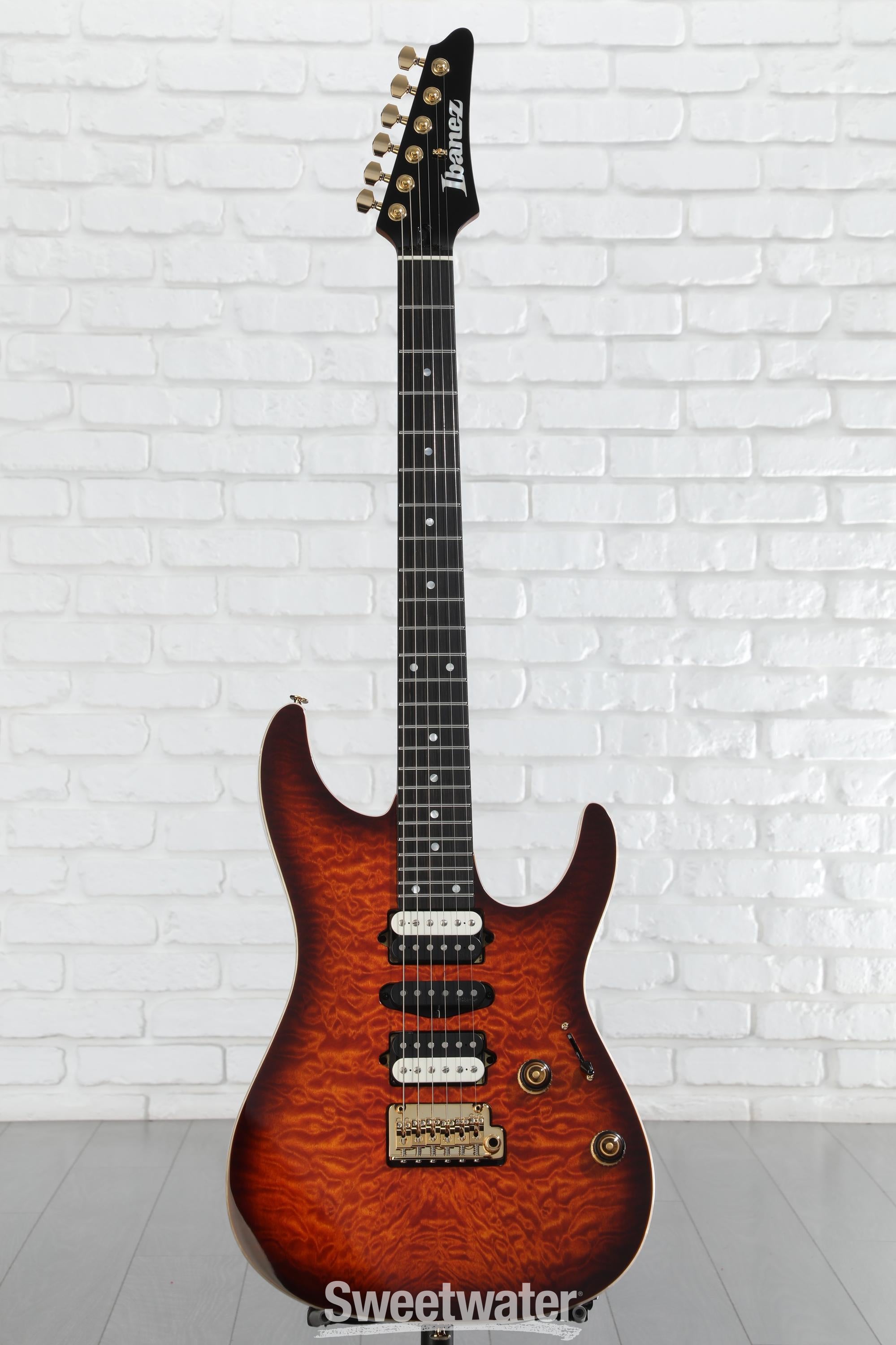 Ibanez Premium AZ47P1QM Electric Guitar - Dragon Eye Burst