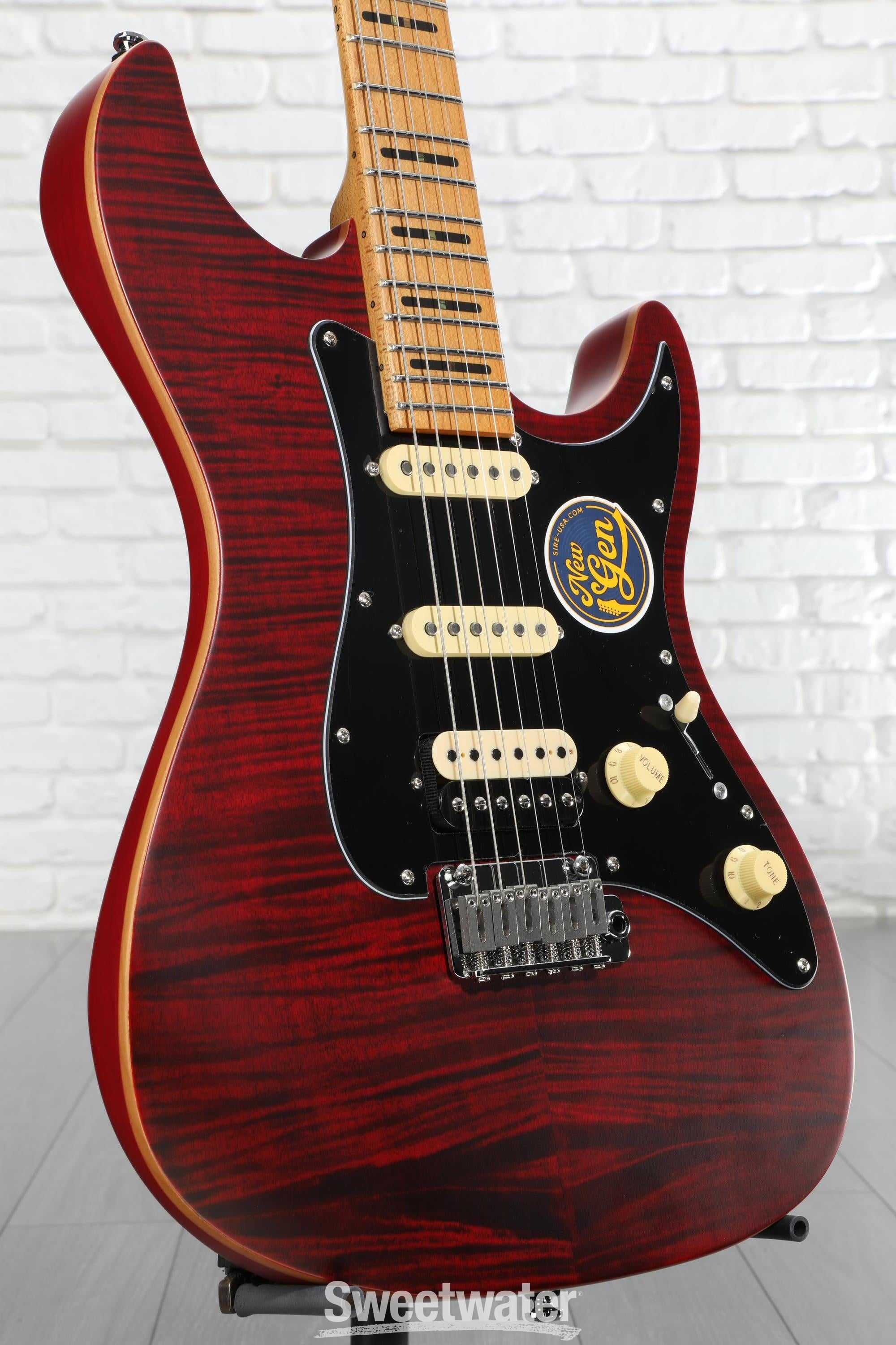 Sire Larry Carlton S7 FM New Gen Electric Guitar - See-through Red