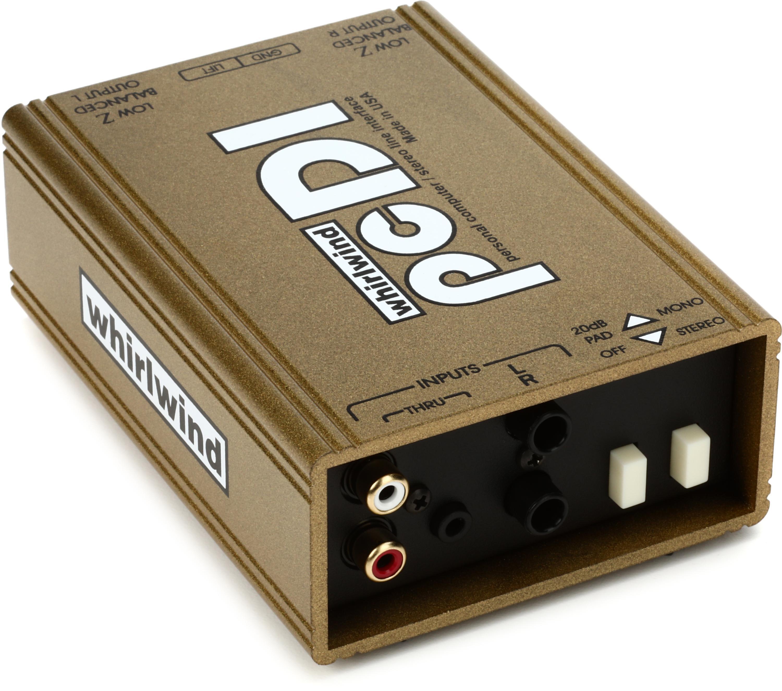 Whirlwind pcDI 2-channel Passive A/V Direct Box