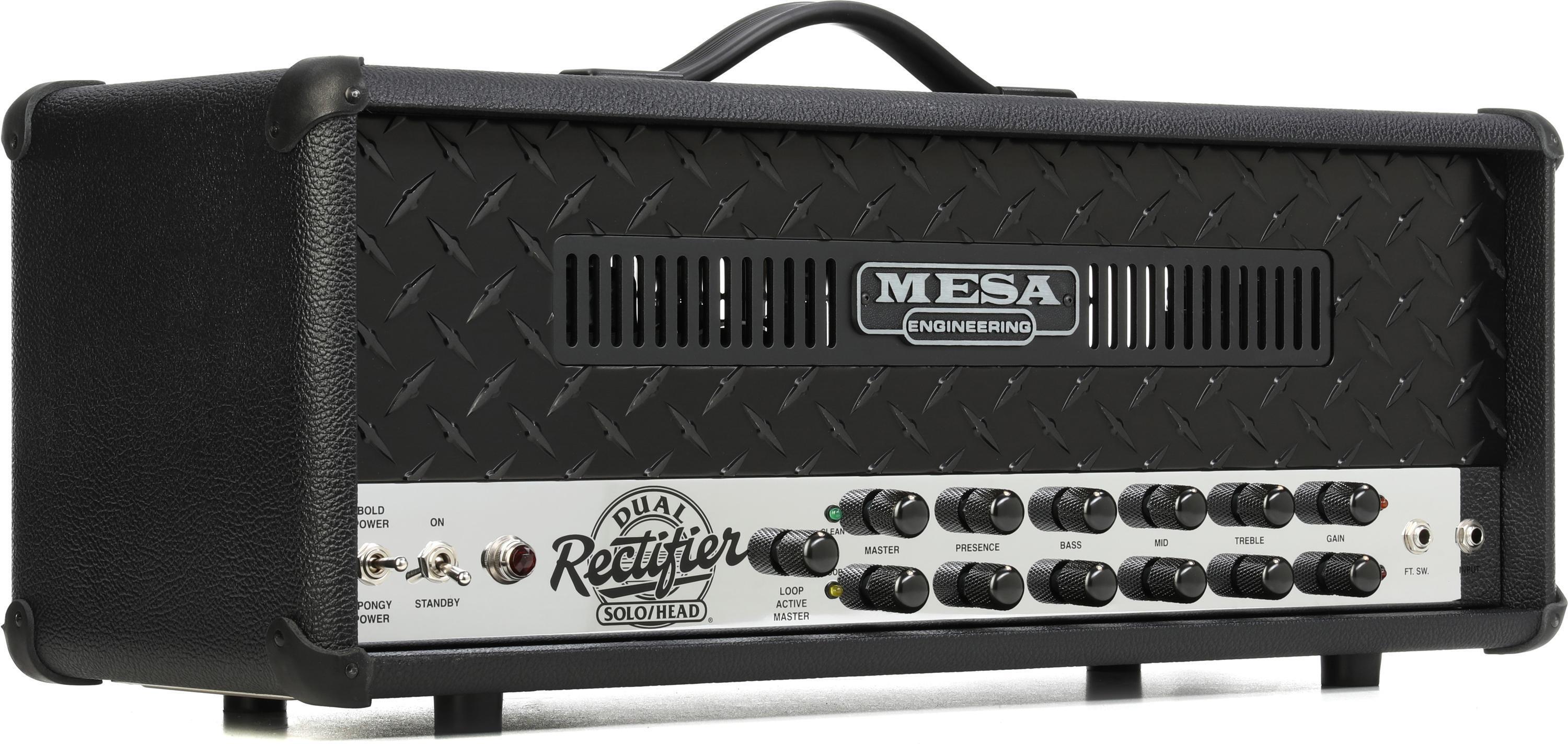 Photo of Mesa/Boogie '90s Dual Rectifier 100-watt Tube Head - Black Diamond Faceplate