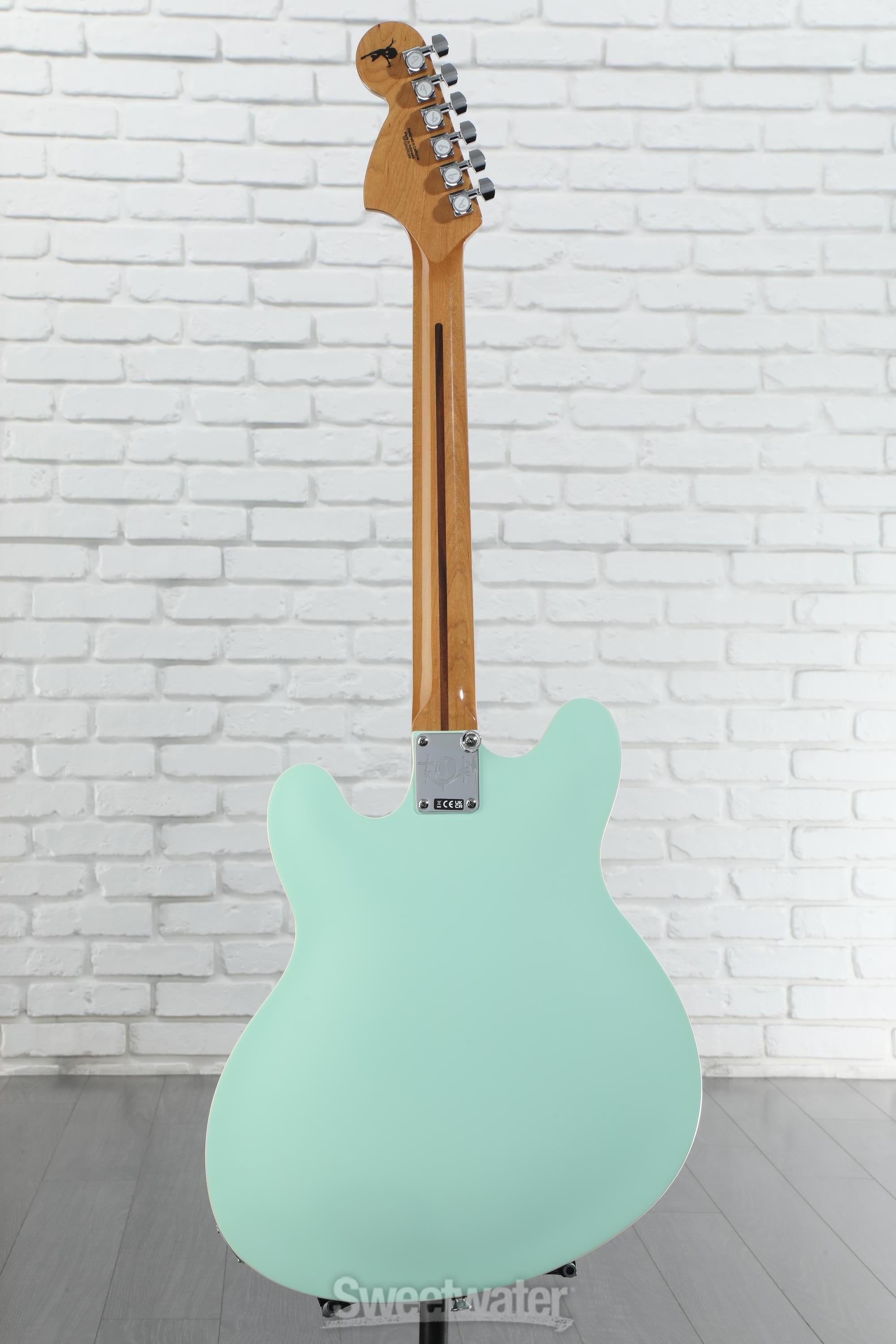 Fender Tom DeLonge Starcaster Semi-hollowbody Electric Guitar - Satin Surf Green