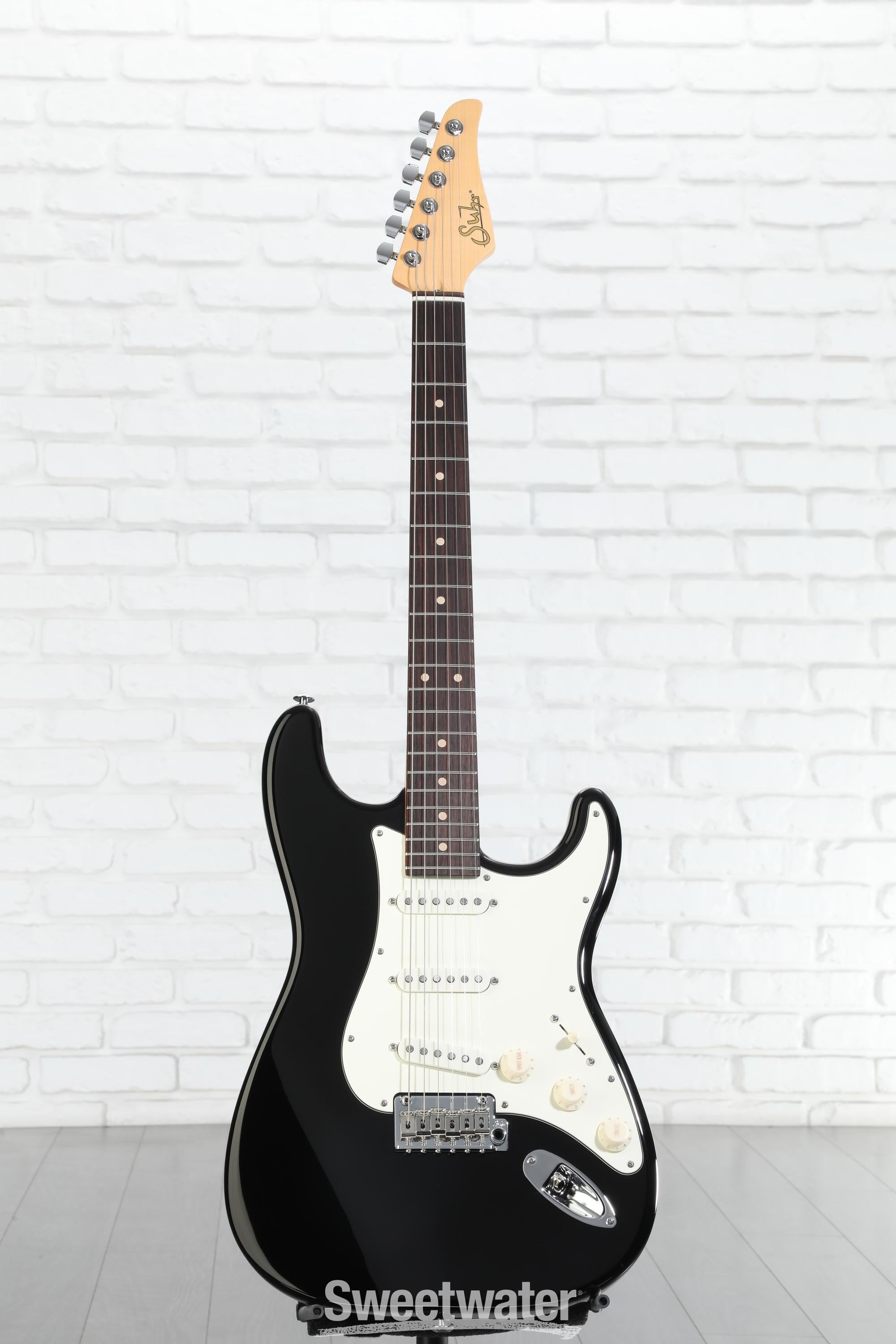 【新春セール】Suhr Classic S Black/Rose SSS Suhr Classic S SSS Electric Guitar - Black | Sweetwater