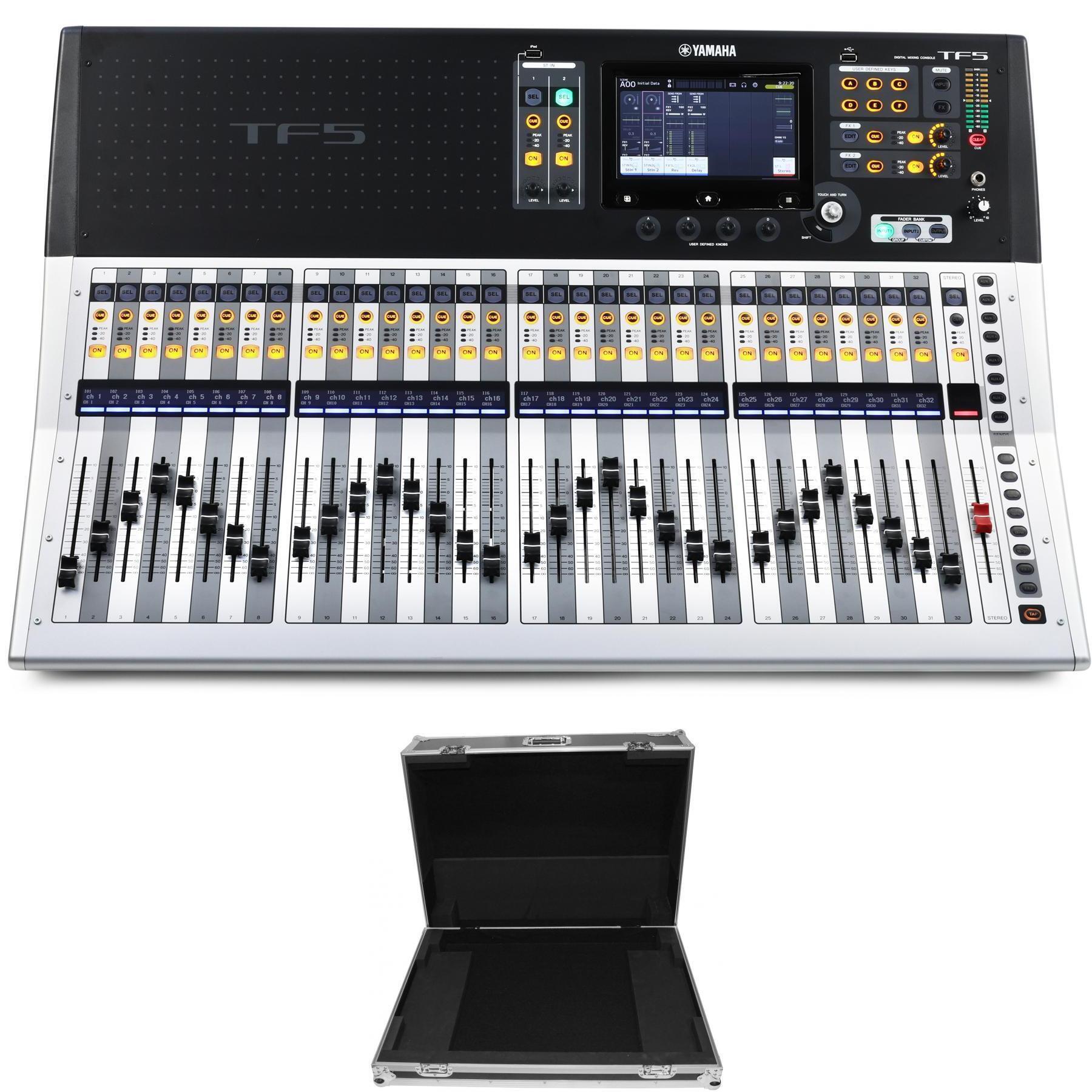 Yamaha TF5 48-channel Digital Mixer with Flight Case