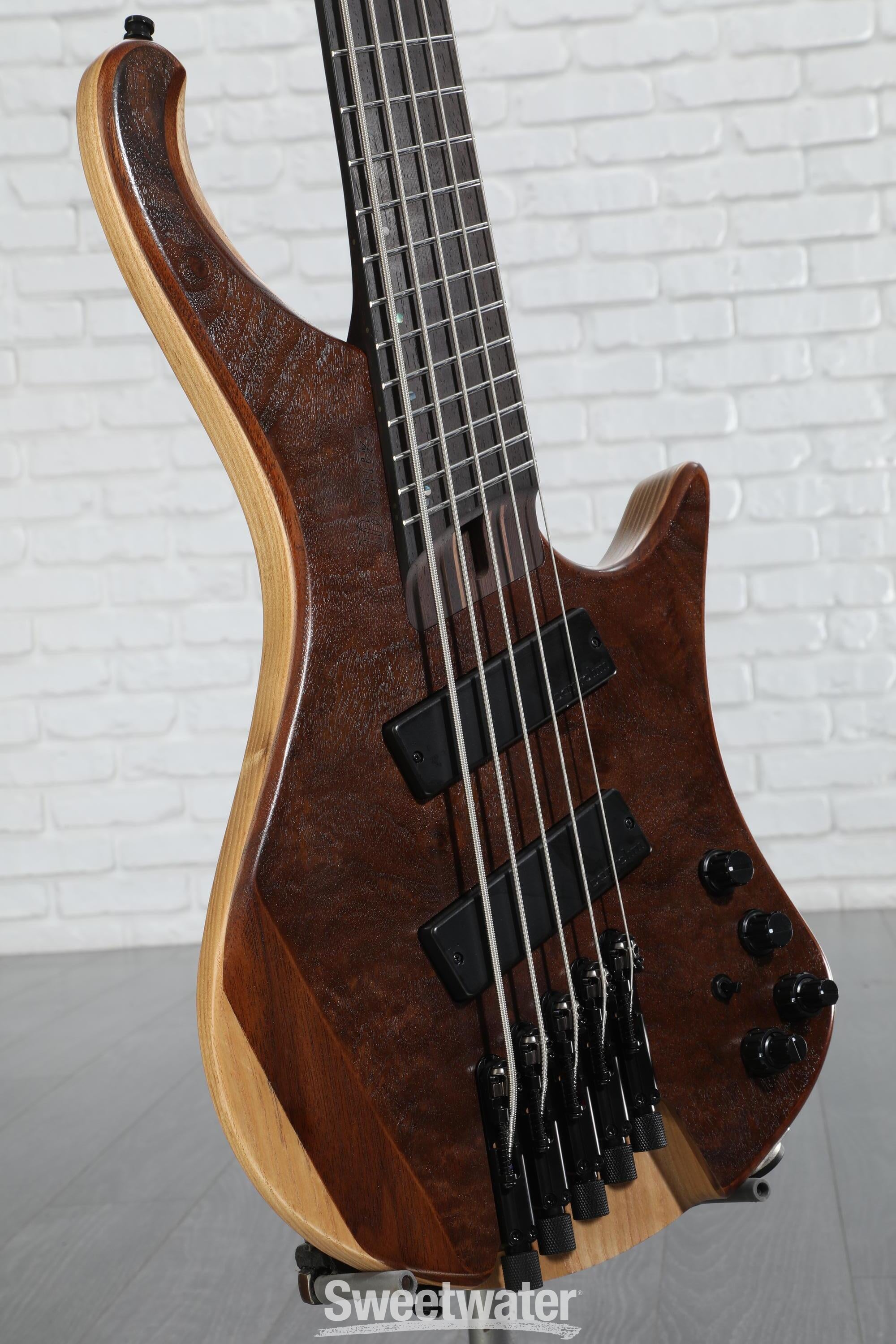 ベース Ibanez EHB1265MS Natural Mocha Low Ibanez Bass Workshop EHB1265MS 5-string Bass Guitar