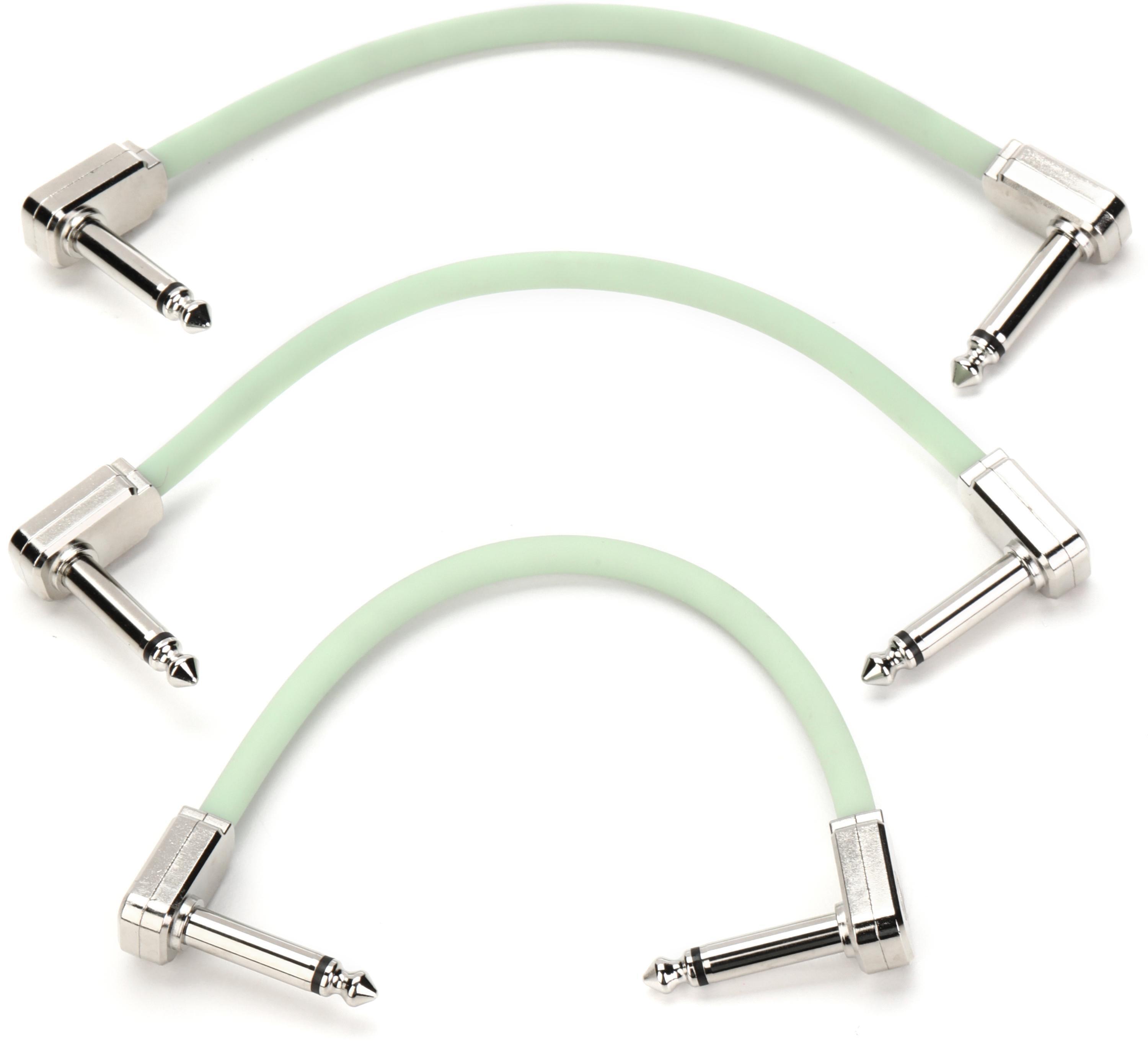 Photo of Ernie Ball Flex Patch Cable - 6 inches, Glow in the Dark, 3-pack