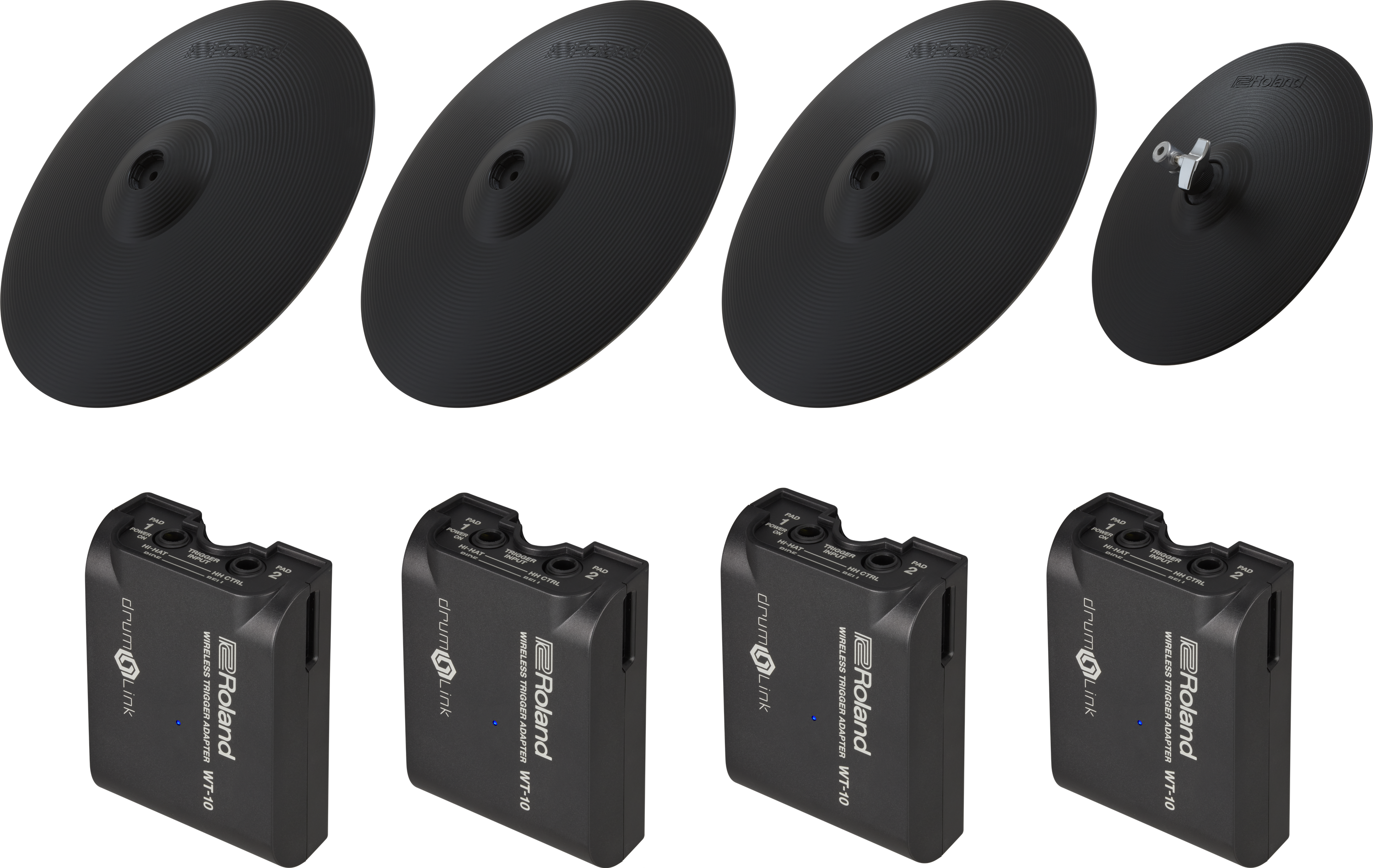Photo of Roland 4CY-4WT-01 DrumLink 4-piece Cymbal Pack