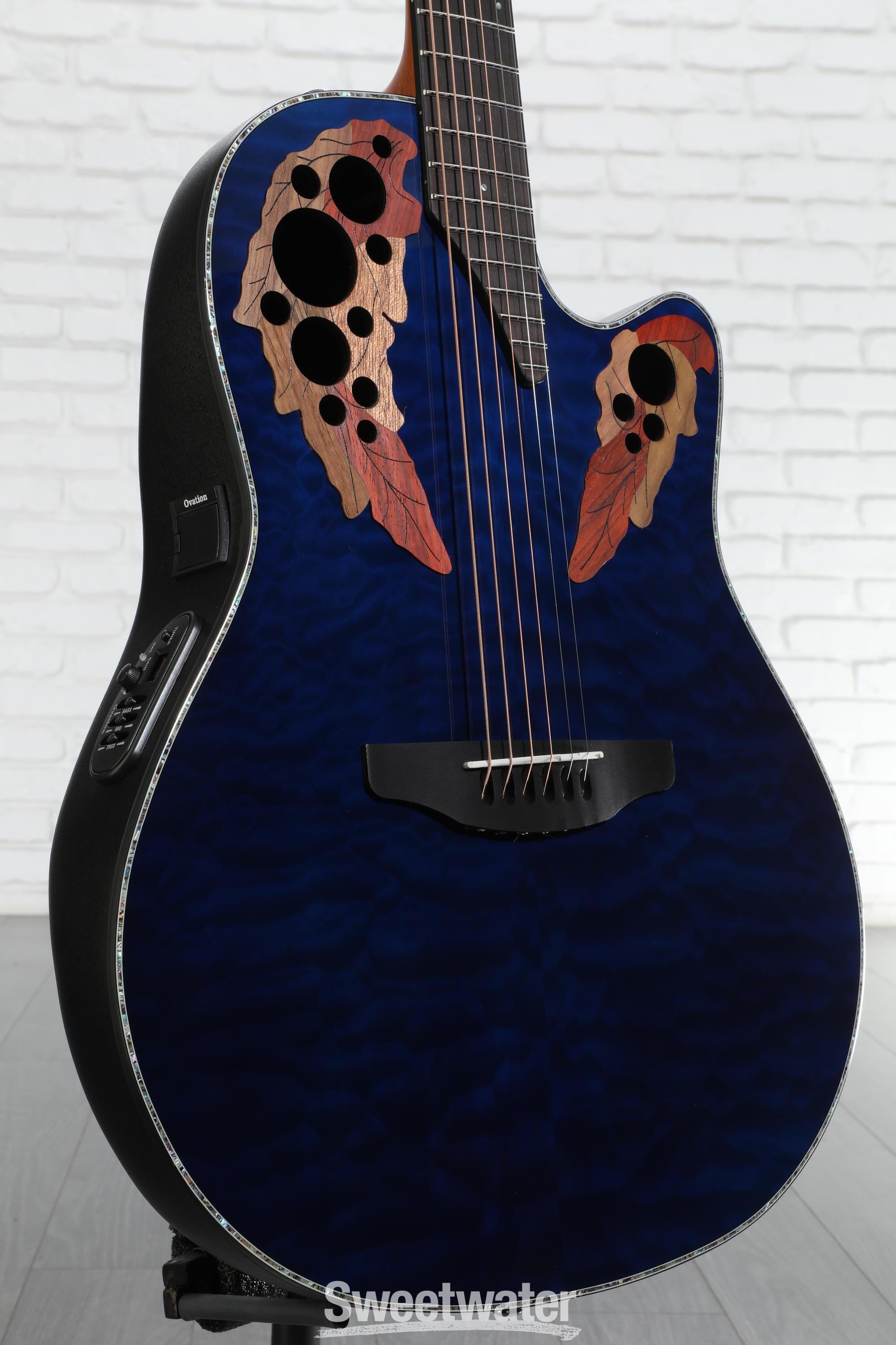 Ovation Celebrity Elite Plus CE44P-8TQ Mid-Depth Acoustic-Electric