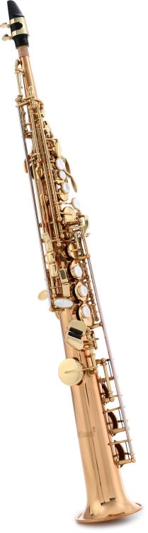 Selmer SSS411 Soprano Saxophone - Rose Brass Body with Yellow Brass Keys