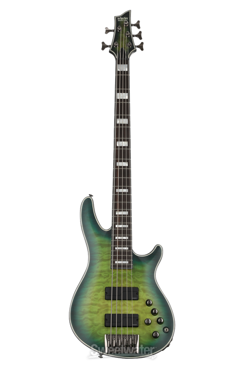 Schecter Daniel Firth Hellraiser Extreme-5 Bass Guitar - Cthulhu Burst