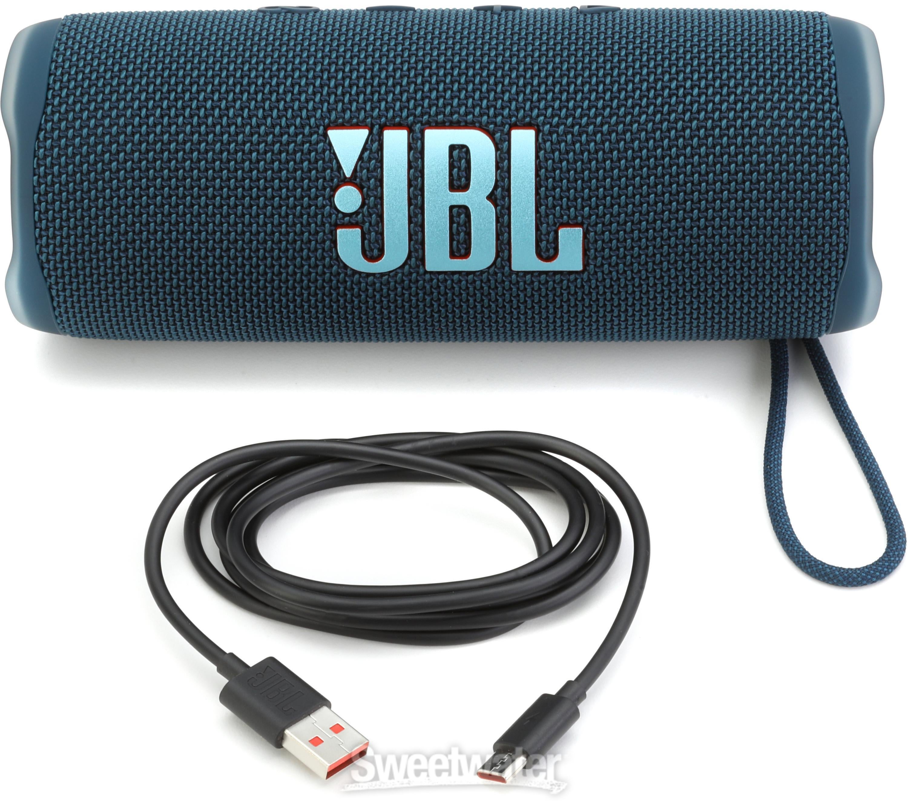 JBL Flip 6 Portable Waterproof Bluetooth Speaker - Blue | Sweetwater