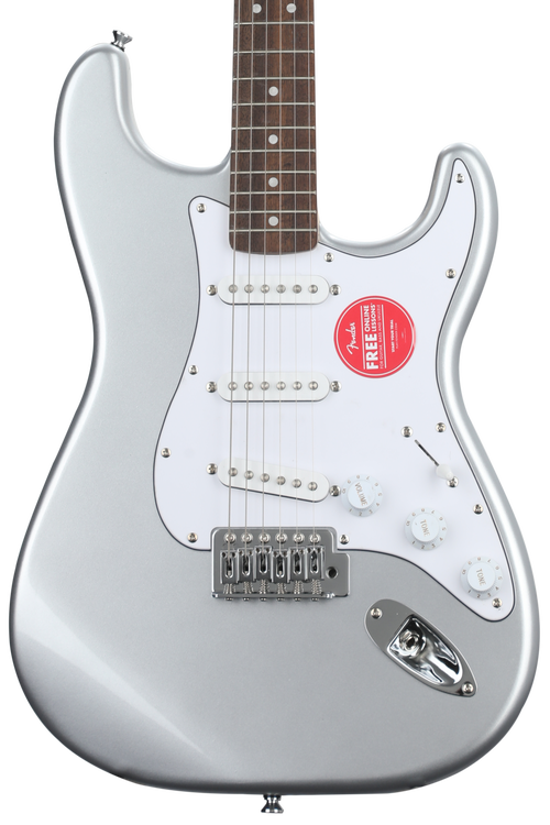 Squier Affinity Series Stratocaster - Slick Silver with Squier Affinity Series Stratocaster - Slick Silver with