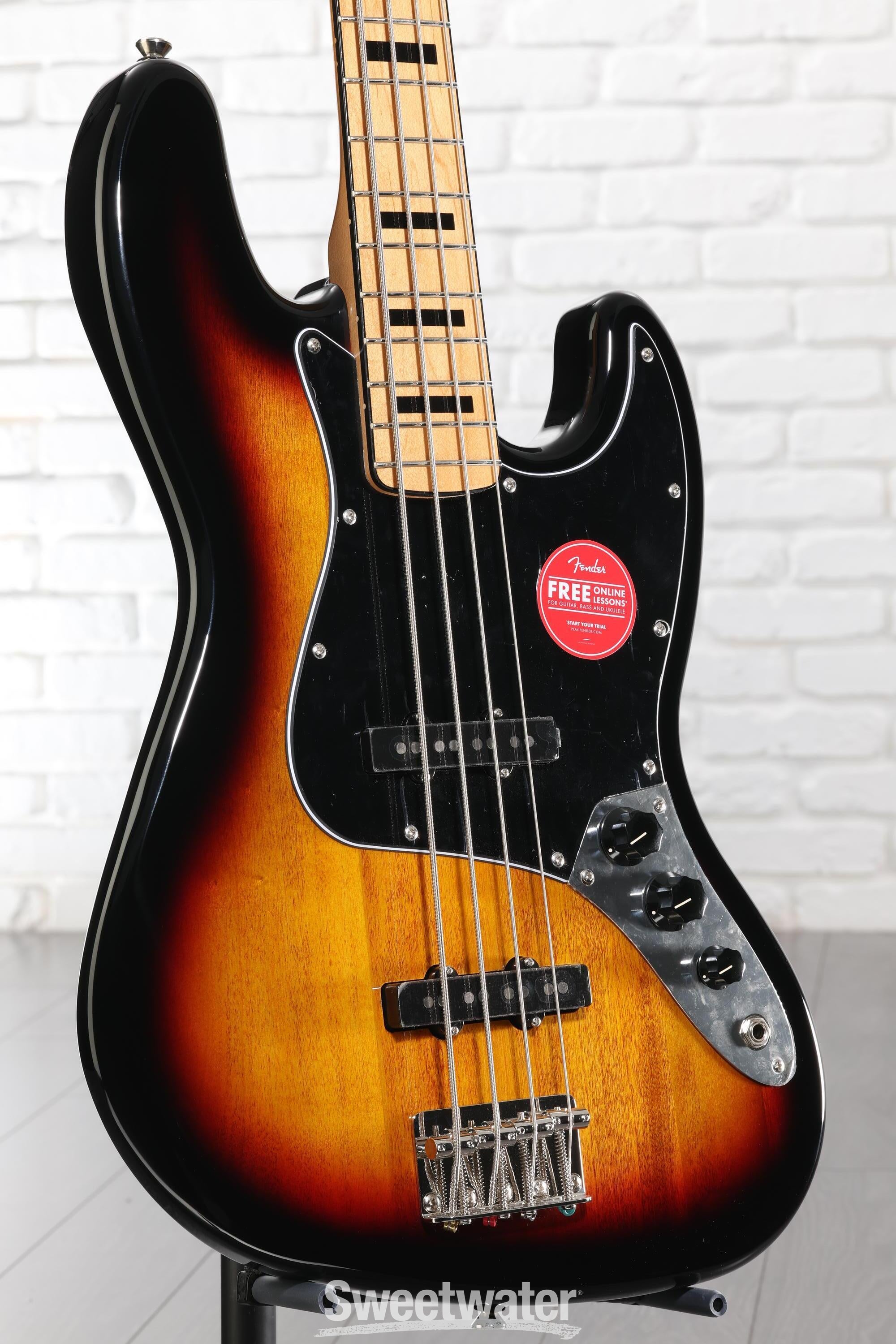 Squier Classic Vibe '70s Jazz Bass - 3-Tone Sunburst | Sweetwater