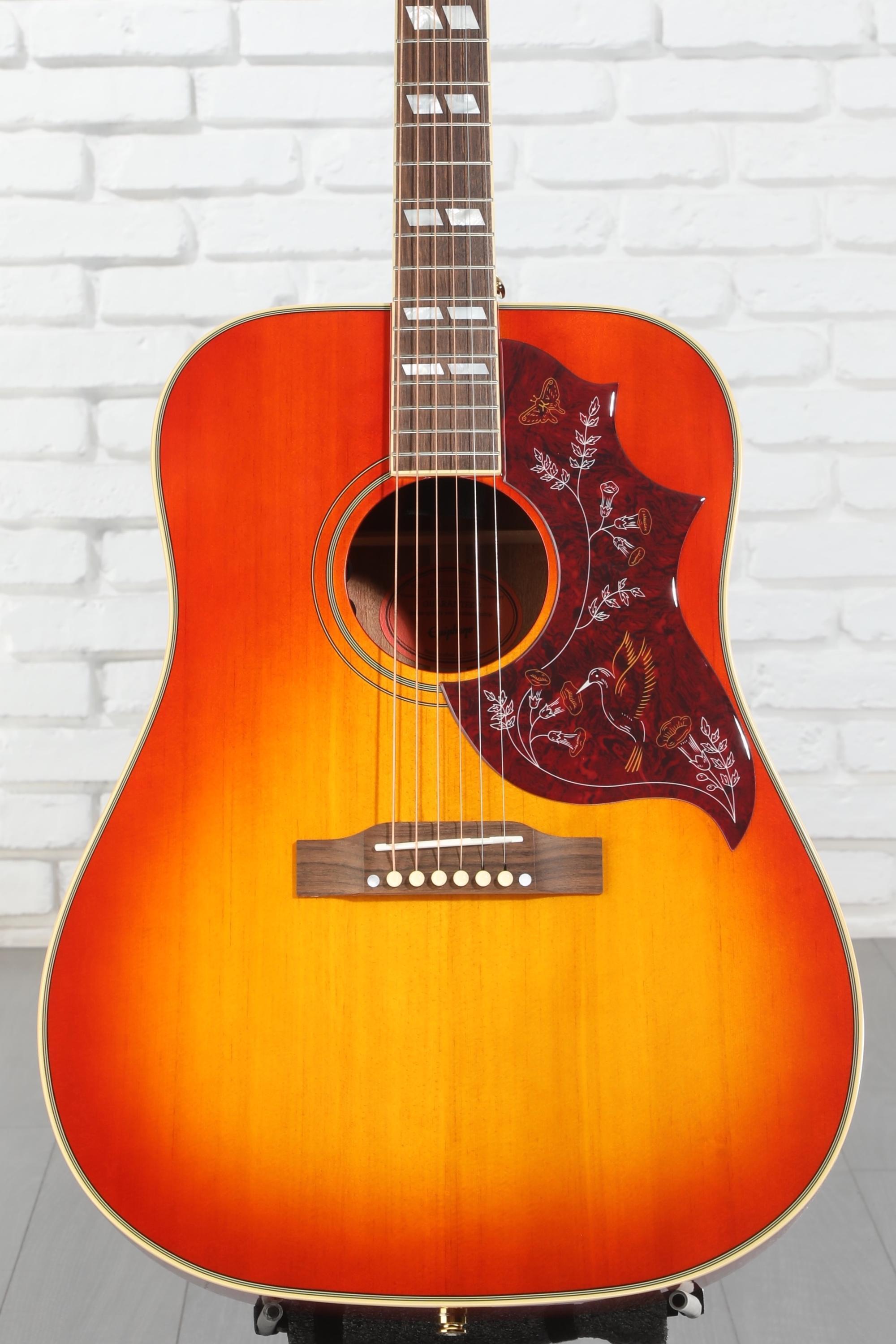 Epiphone Hummingbird Acoustic Guitar - Aged Cherry Sunburst Gloss