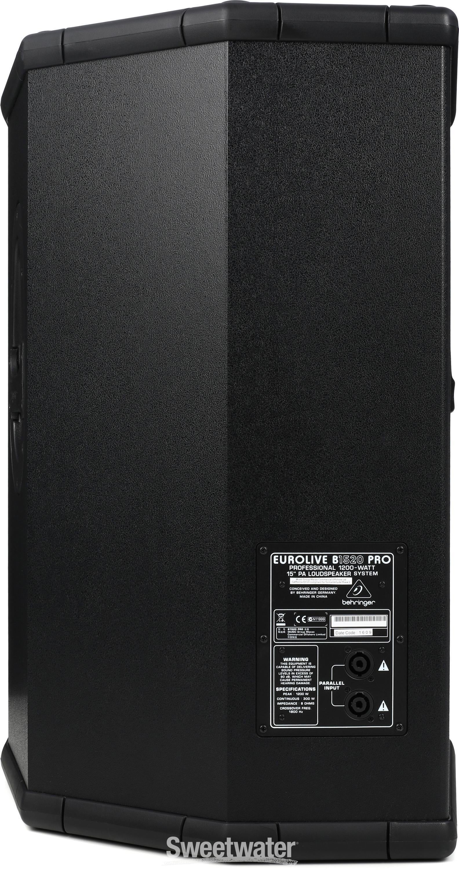 Behringer Eurolive Professional B1520 PRO 1200W 15 inch Passive Speaker |  Sweetwater