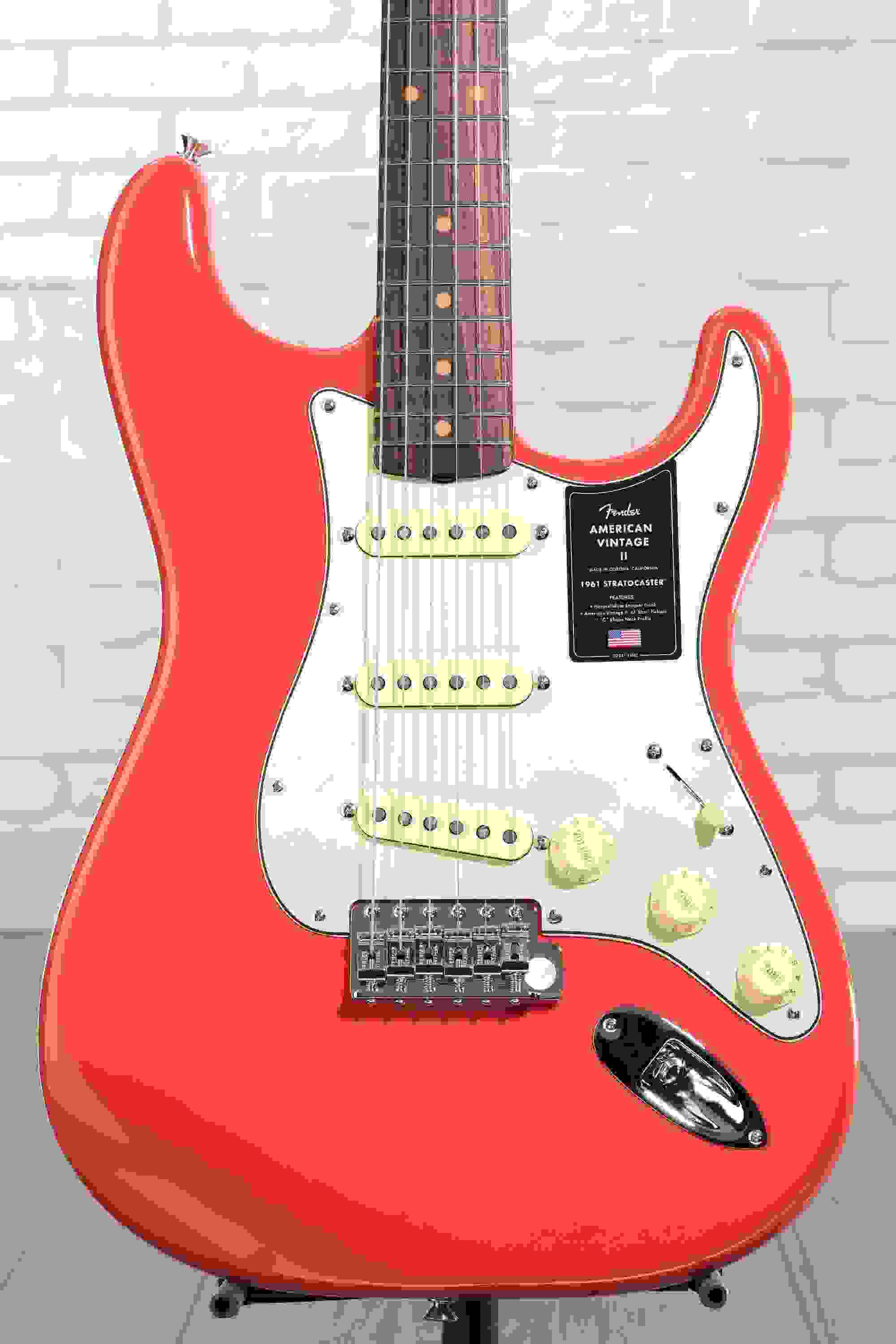 Fender American Vintage II 1961 Stratocaster Electric Guitar - Fiesta Red