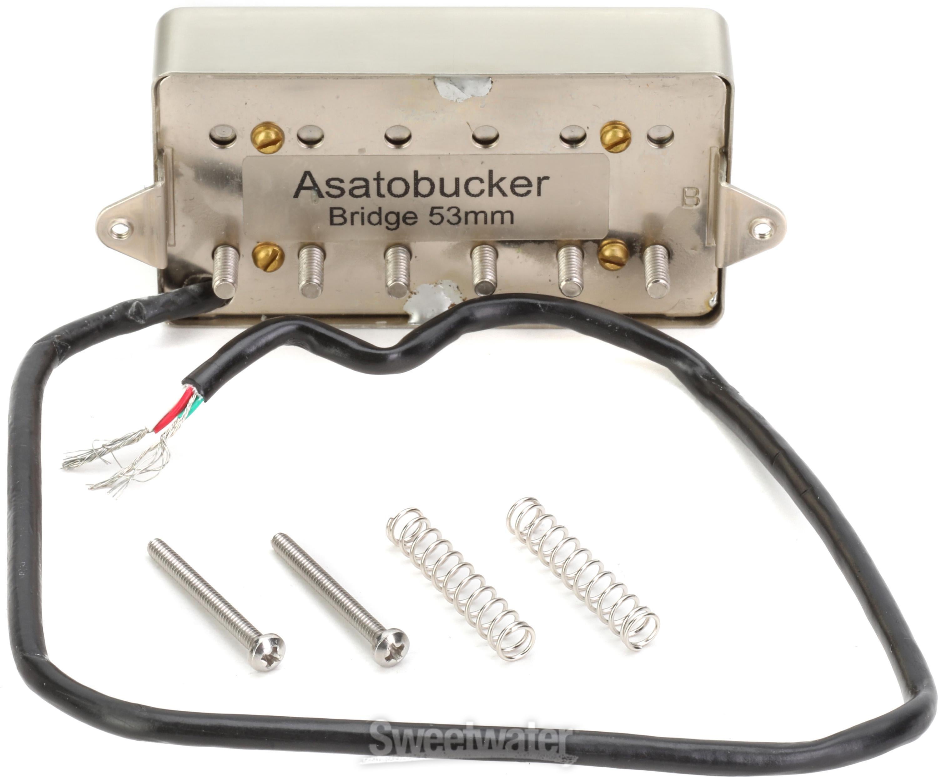 Suhr Asatobucker Bridge Signature Humbucker Pickup - Raw Nickel, 53mm |  Sweetwater