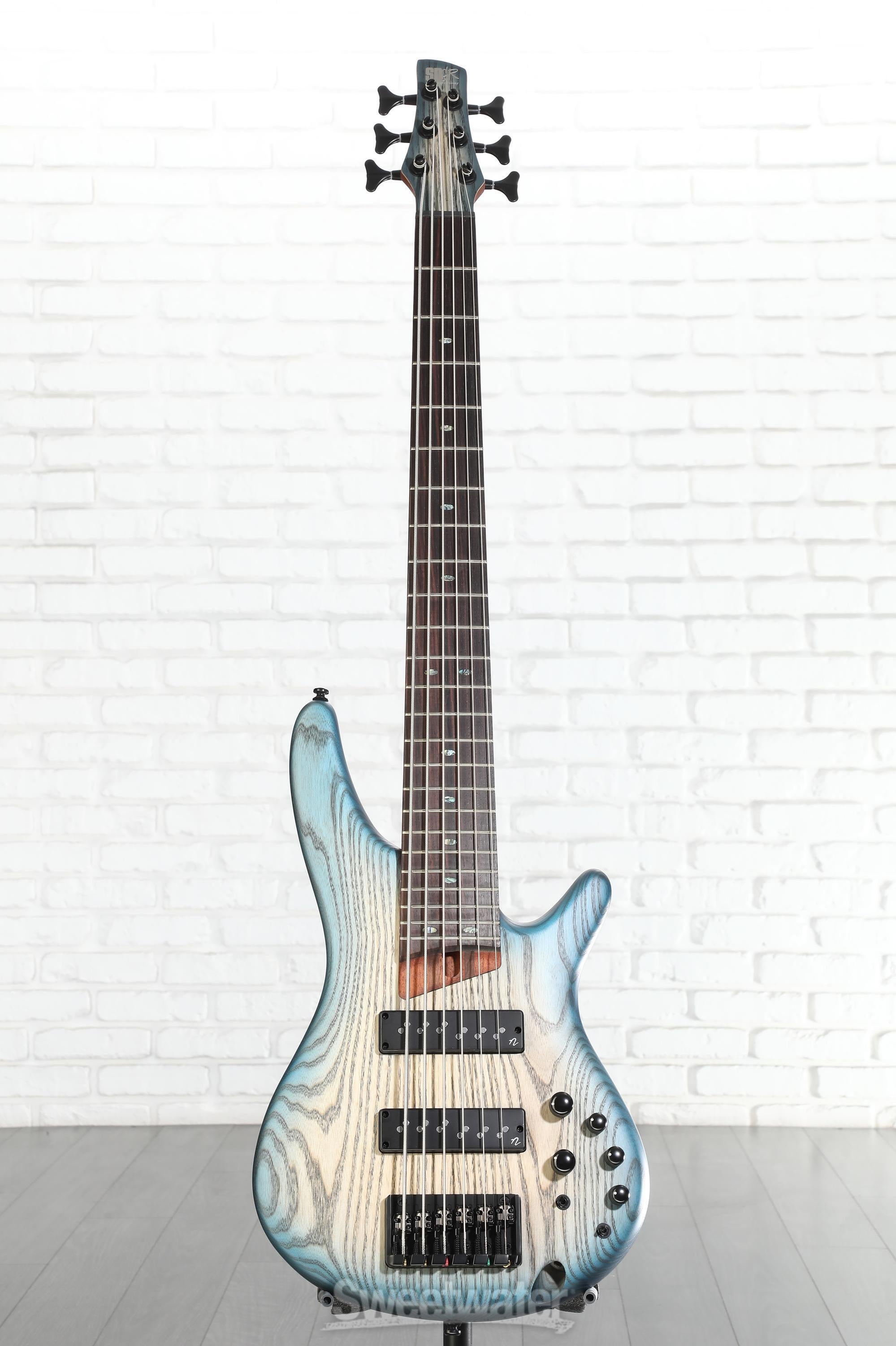 Ibanez Standard SR606E Bass Guitar - Cosmic Blue Starburst Flat
