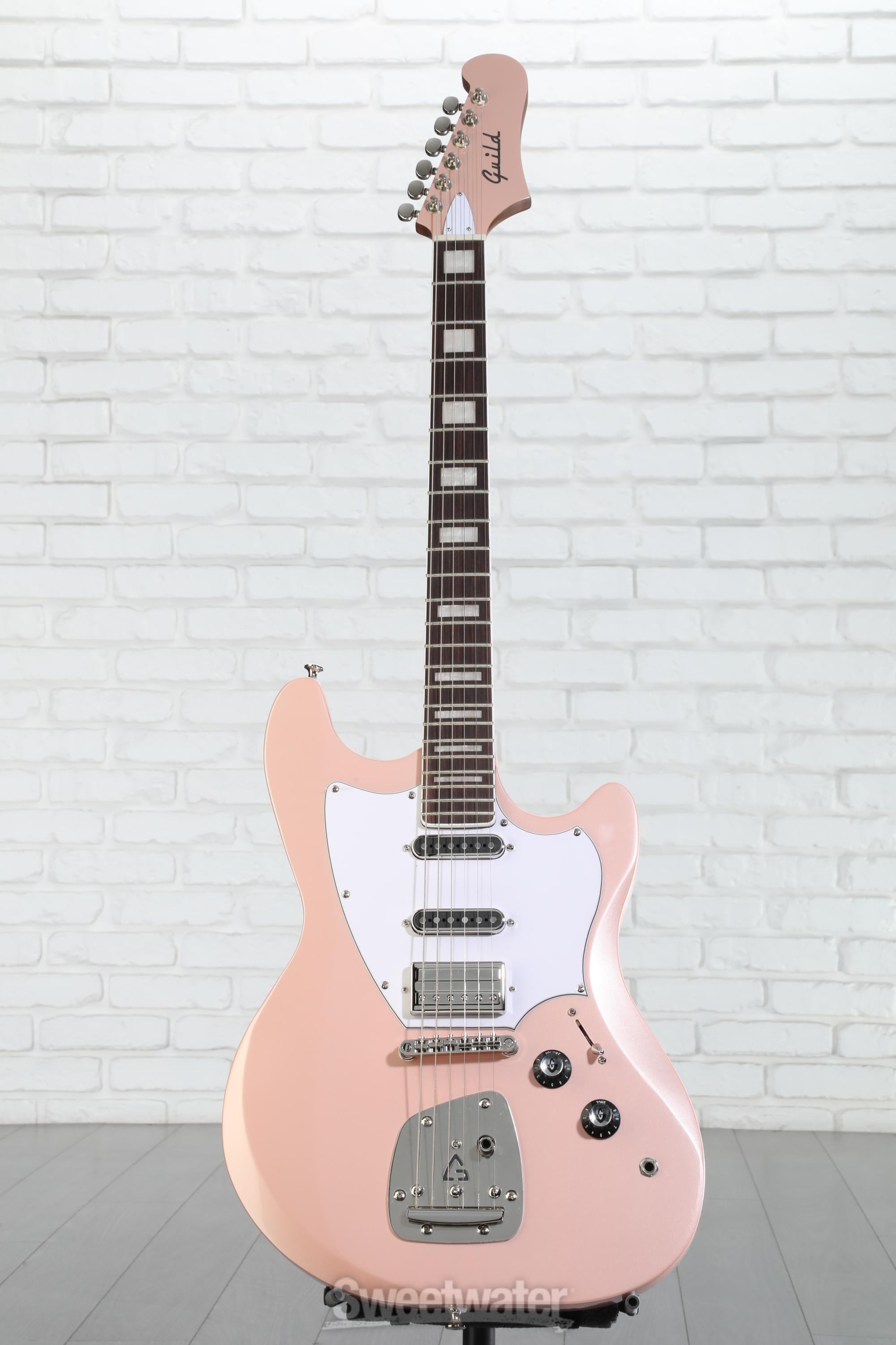 Guild Surfliner Deluxe Solidbody Electric Guitar - Rose Quartz