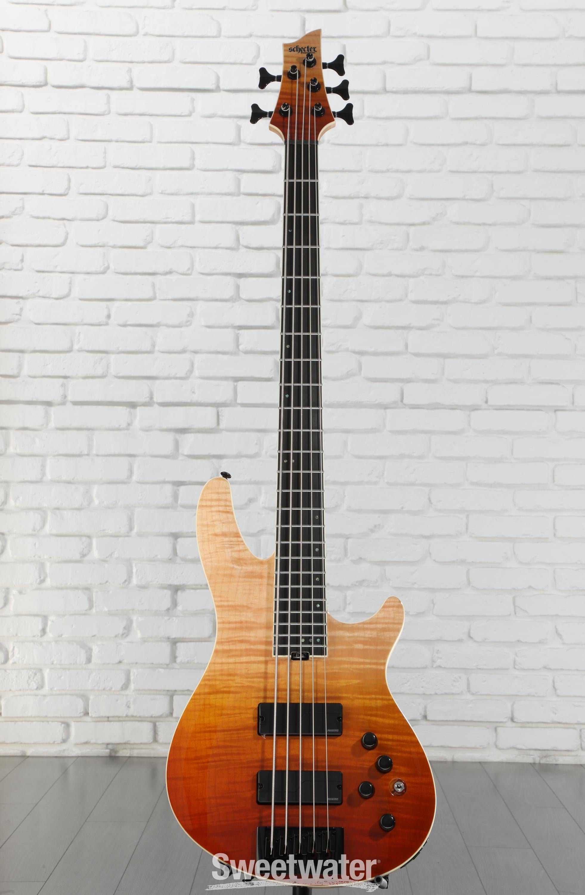 Schecter SLS Elite-5 Bass Guitar - Antique Fade Burst