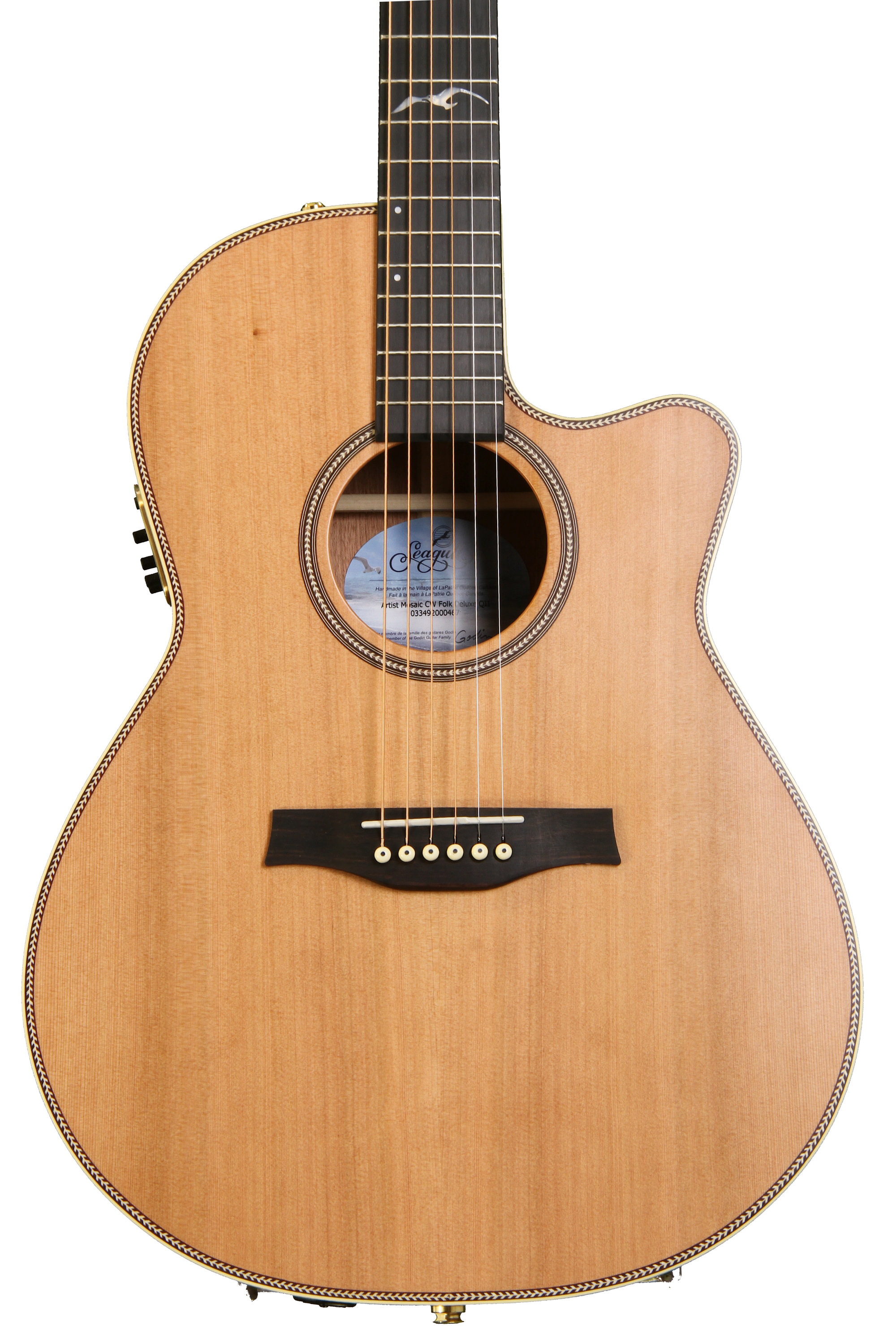 Seagull Guitars Artist Mosaic CW Folk QII - Natural | Sweetwater