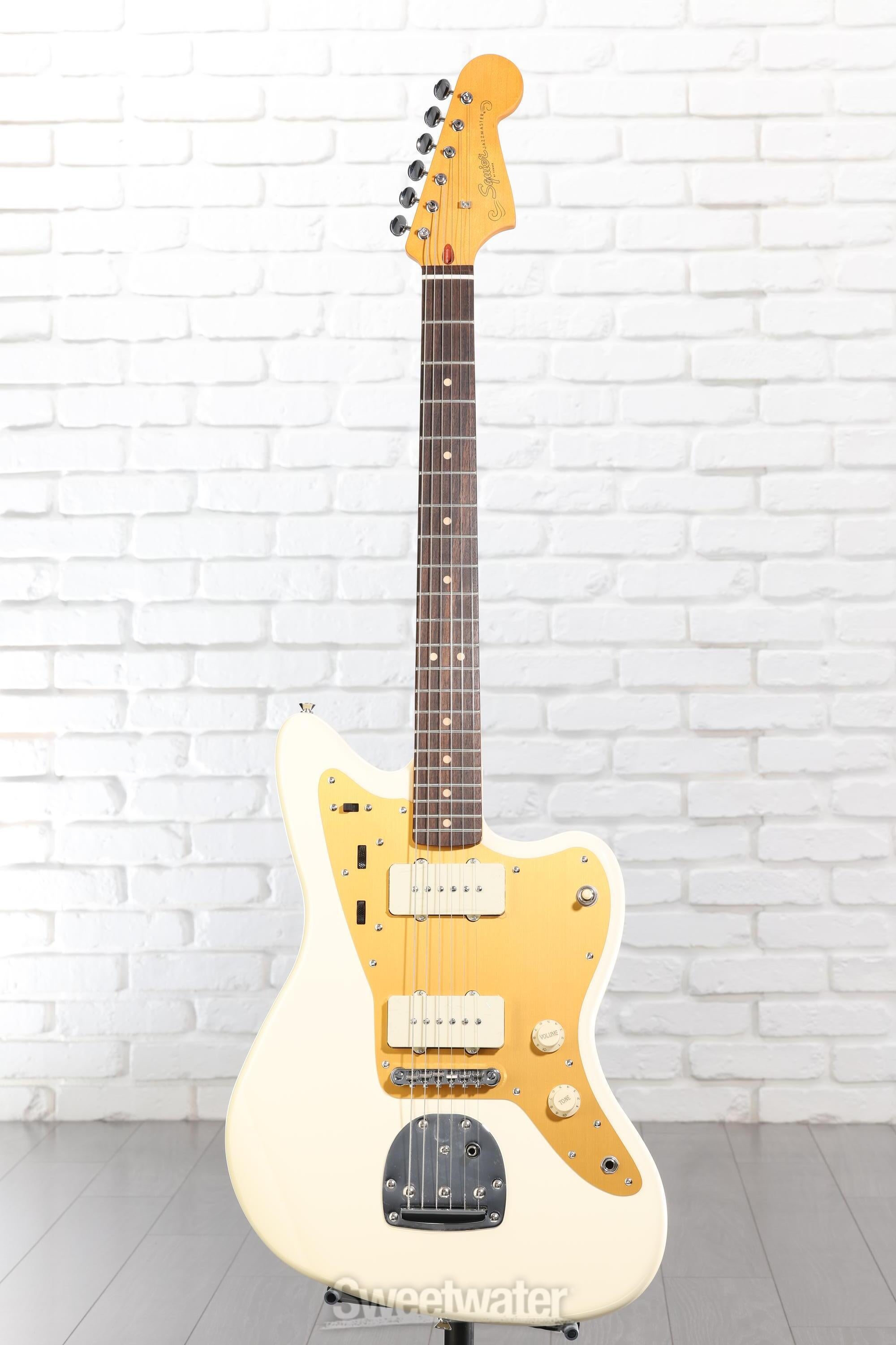 Squier J Mascis Signature Jazzmaster - Vintage White with Indian