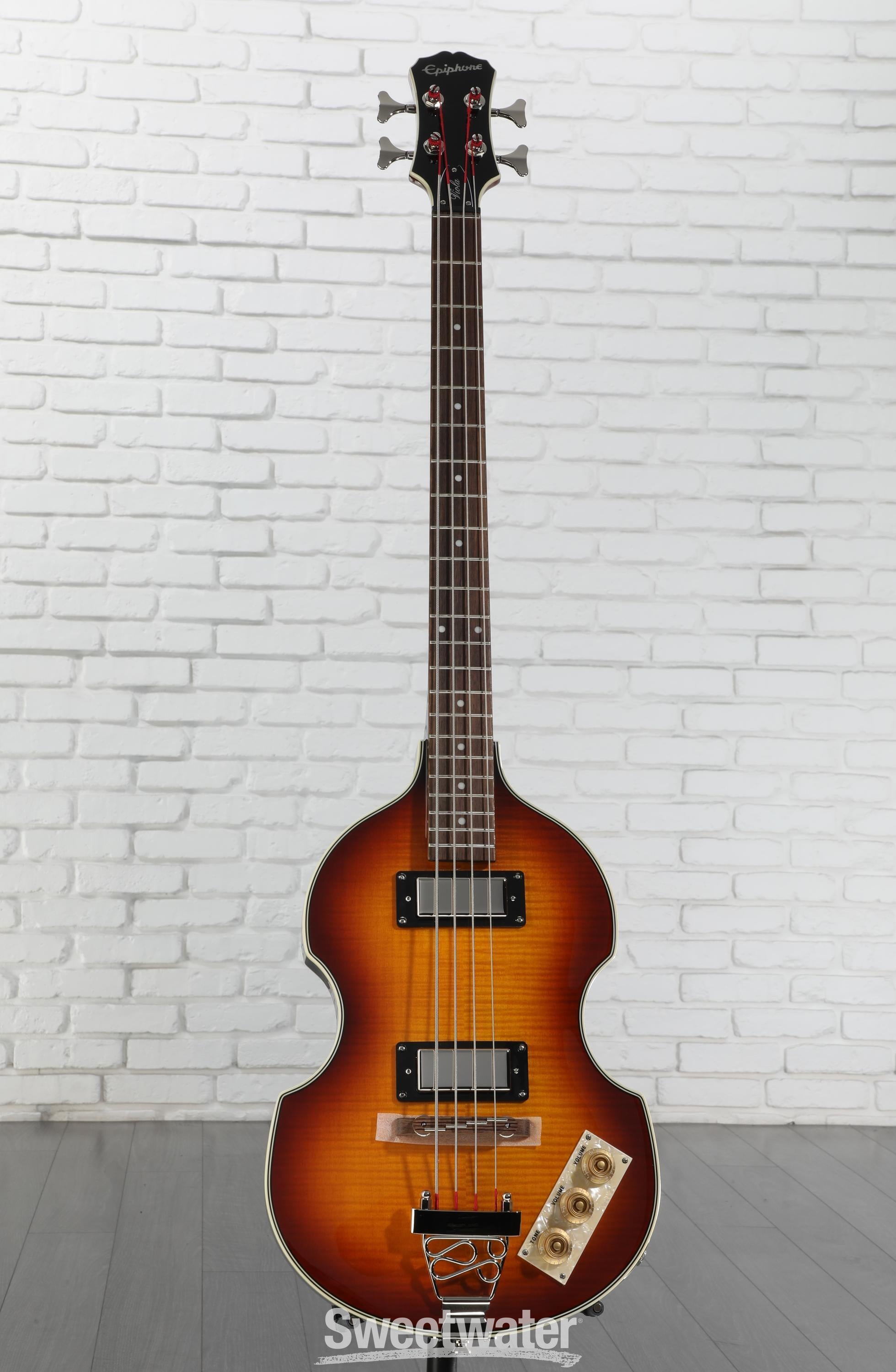 Epiphone Viola Bass - Vintage Sunburst Reviews | Sweetwater