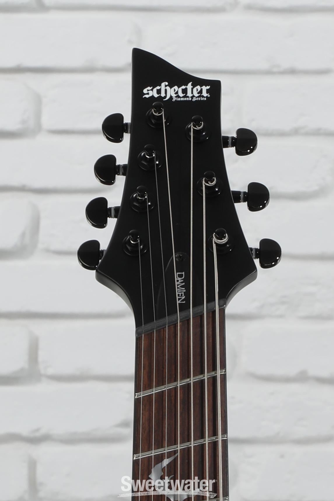 SCHECTER DAMIEN-7 サテンブラック 7弦 Schecter Damien-7 Multiscale Guitar Satin Black - 2476