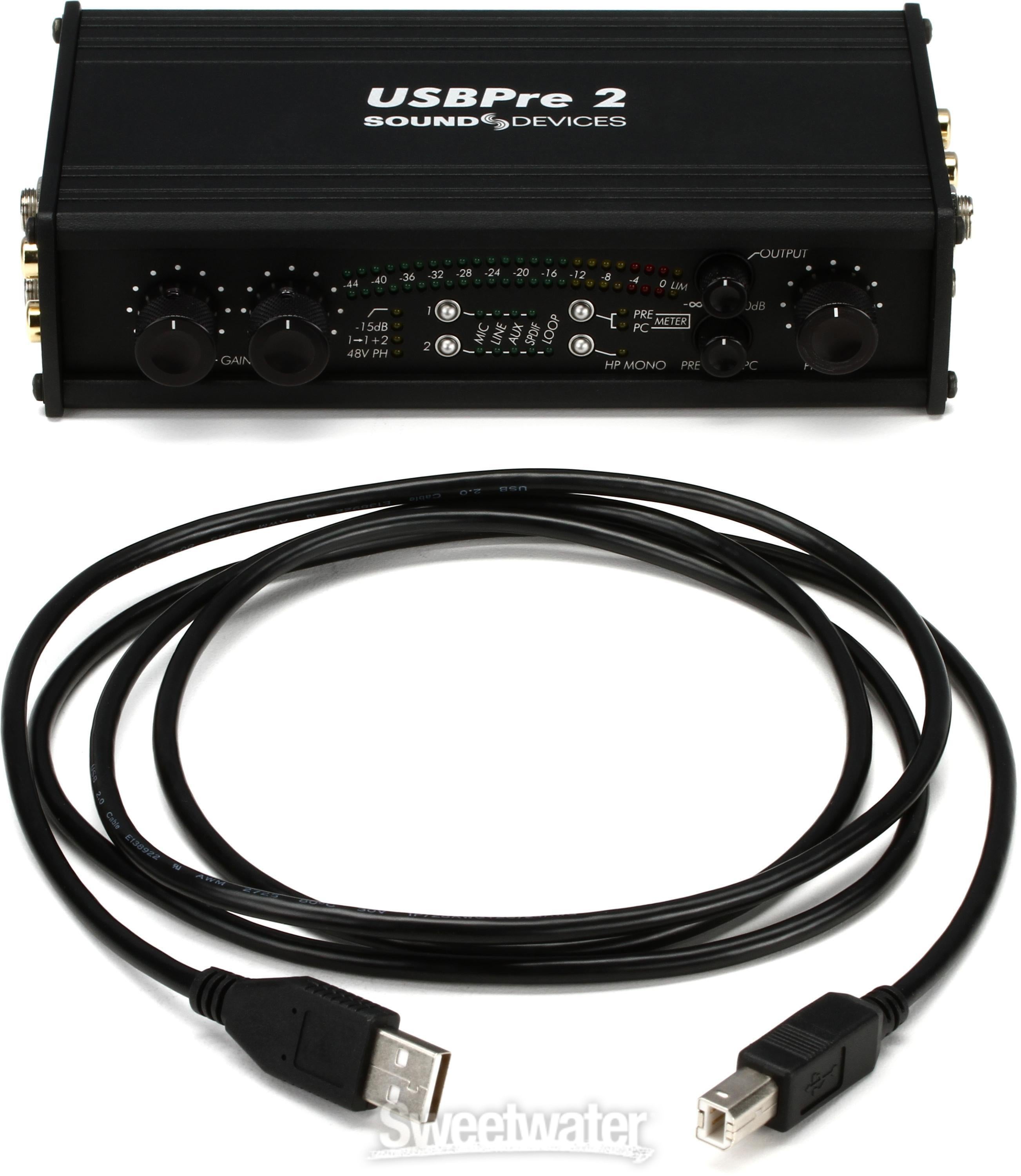 Sound Devices USBPre 2 USB Audio Interface Reviews | Sweetwater