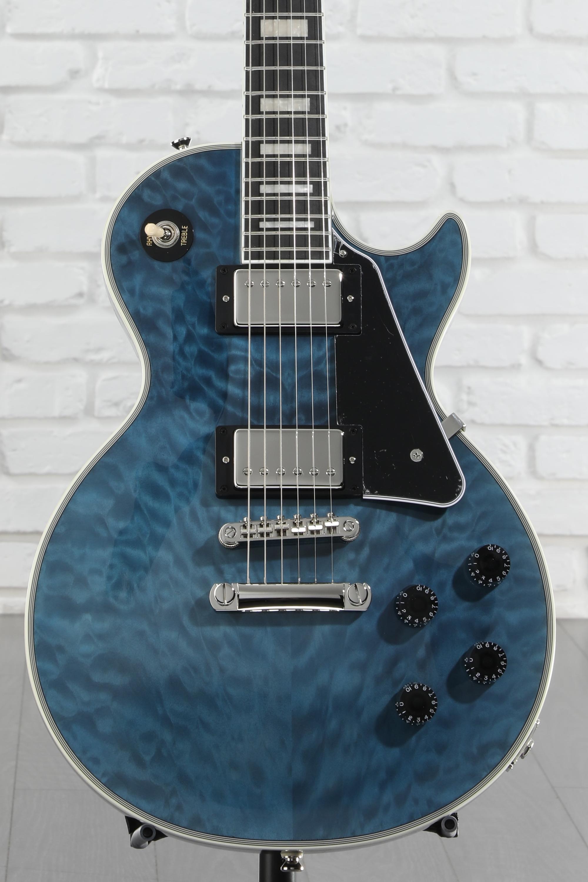 Epiphone Les Paul Custom Electric Guitar - Viper Blue