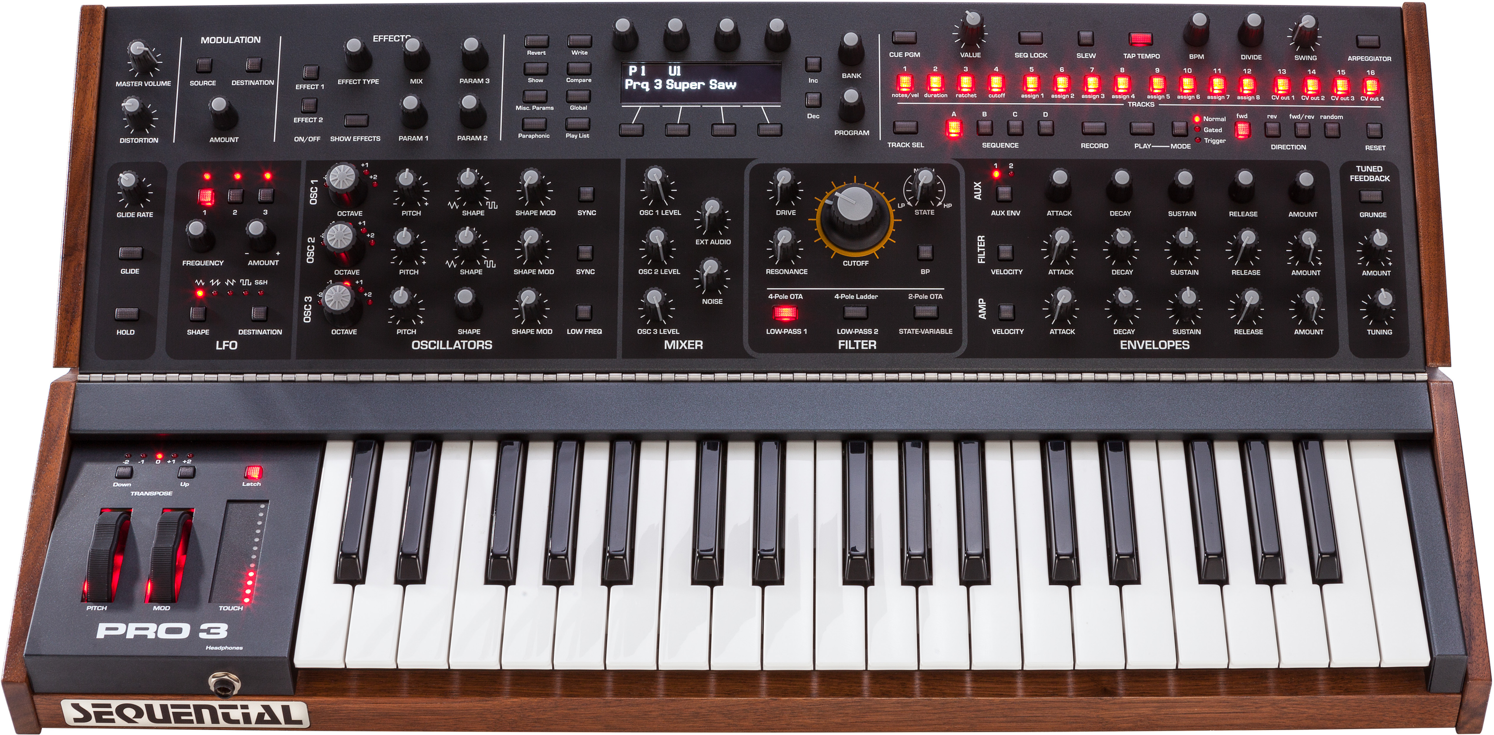 Sequential Pro 3 SE Special Edition Multi-filter Monosynth