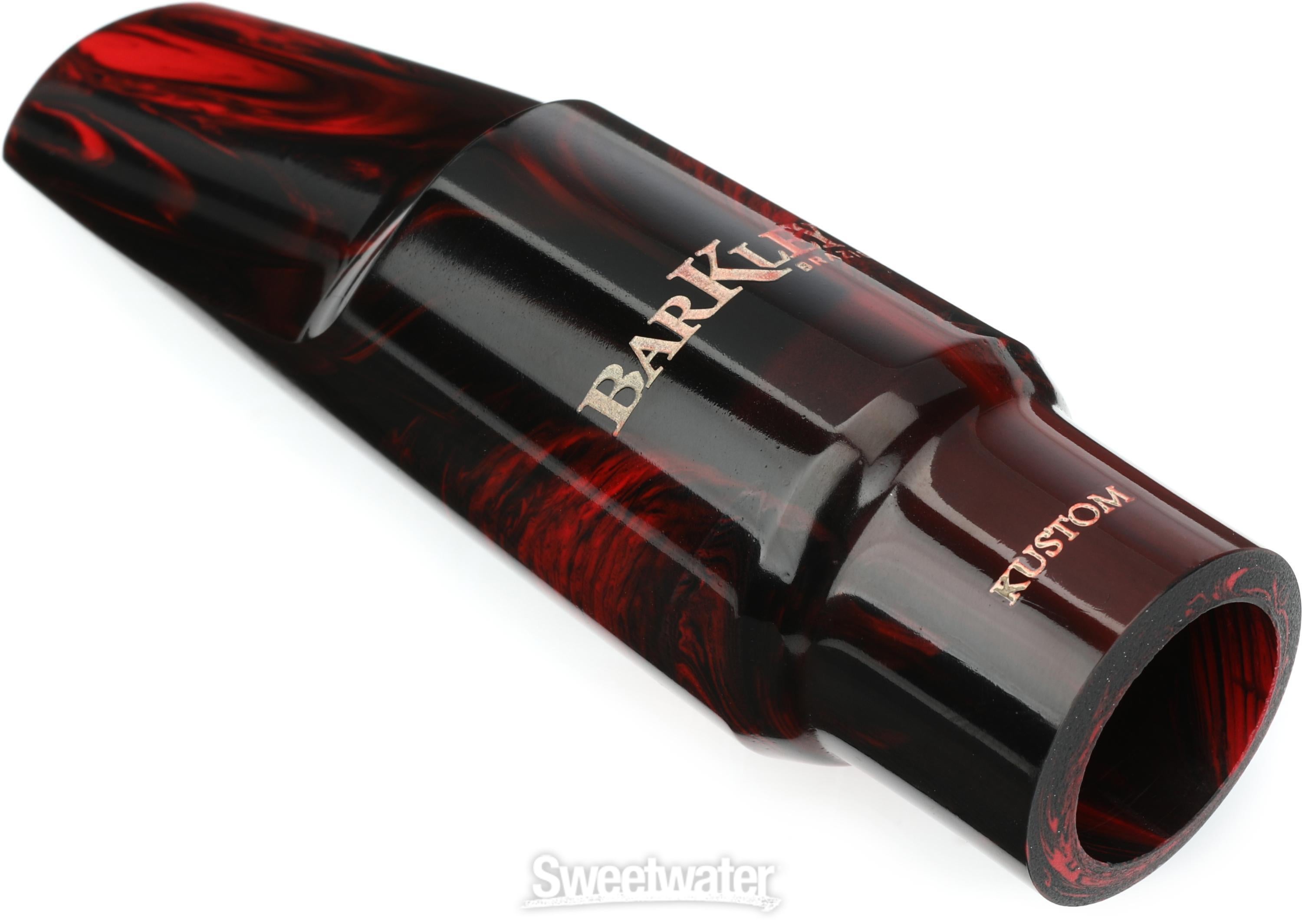 Barkley Pop Kustom Alto Saxophone Mouthpiece - 7, Red/Black