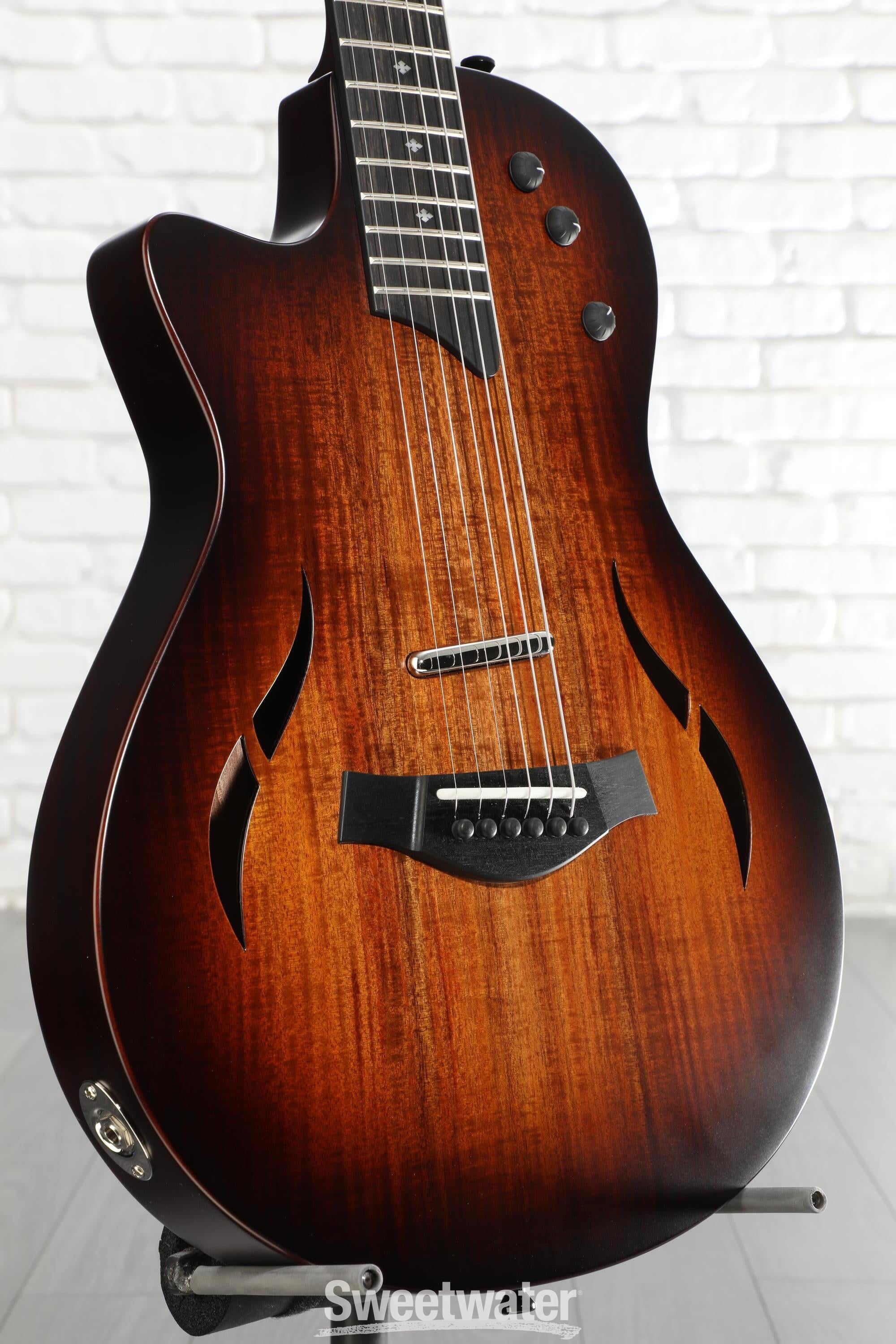 Photo of Taylor T5z Classic Koa Left-handed Hollowbody Acoustic-electric Guitar - Shaded Edgeburst
