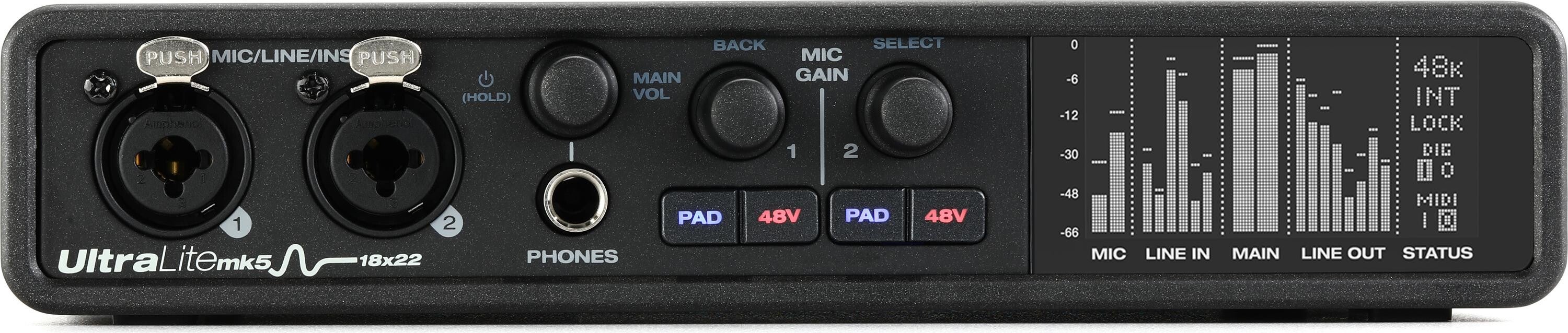 Bundled Item: MOTU UltraLite-mk5 18x22 USB Audio Interface