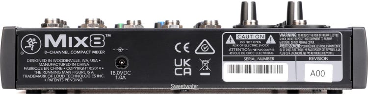 Mackie Mix8 8-channel Mixer