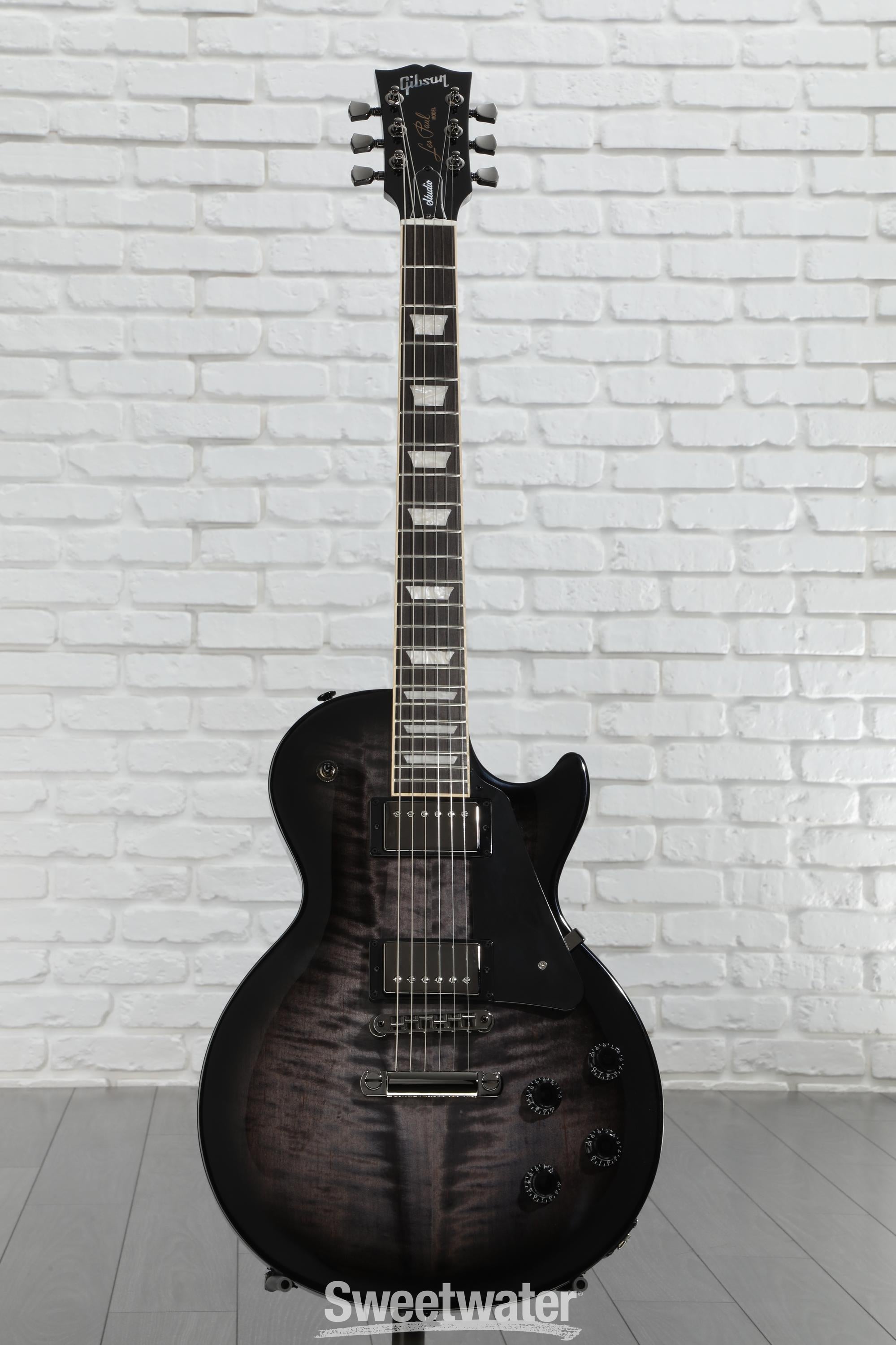 ギター Gibson Les Paul Studio Black Gibson Les Paul Studio (Black Trim), Ebony w/ Case - Bill's