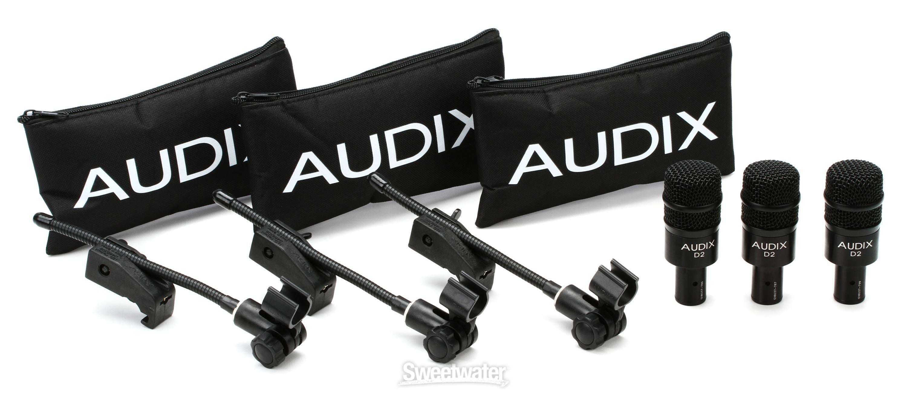 Audix D2 Trio Dynamic Instrument Microphone 3-pack | Sweetwater