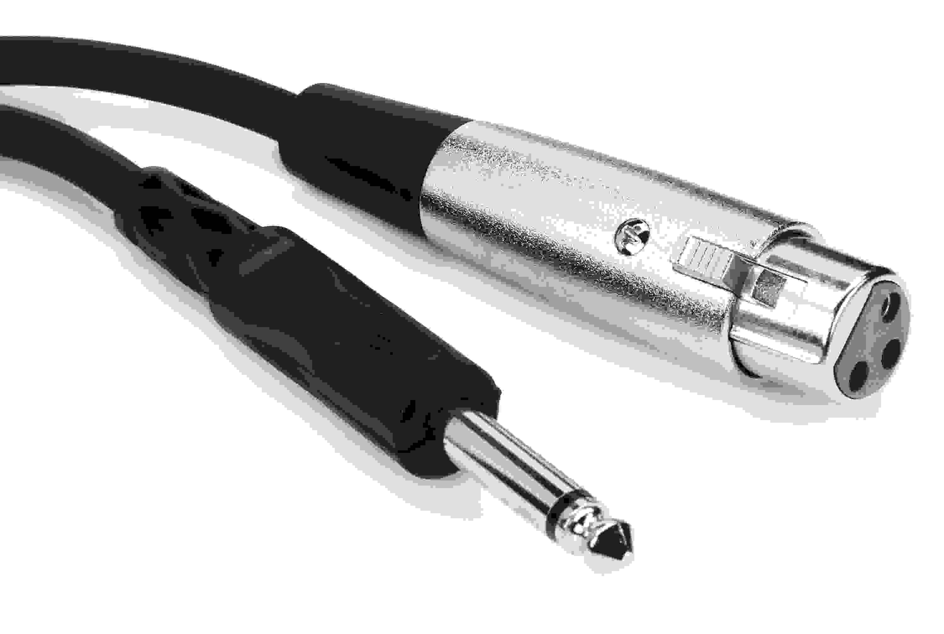 Hosa PXF-105 XLR Female to 1/4 inch TS Male Unbalanced Interconnect Cable - 5 foot