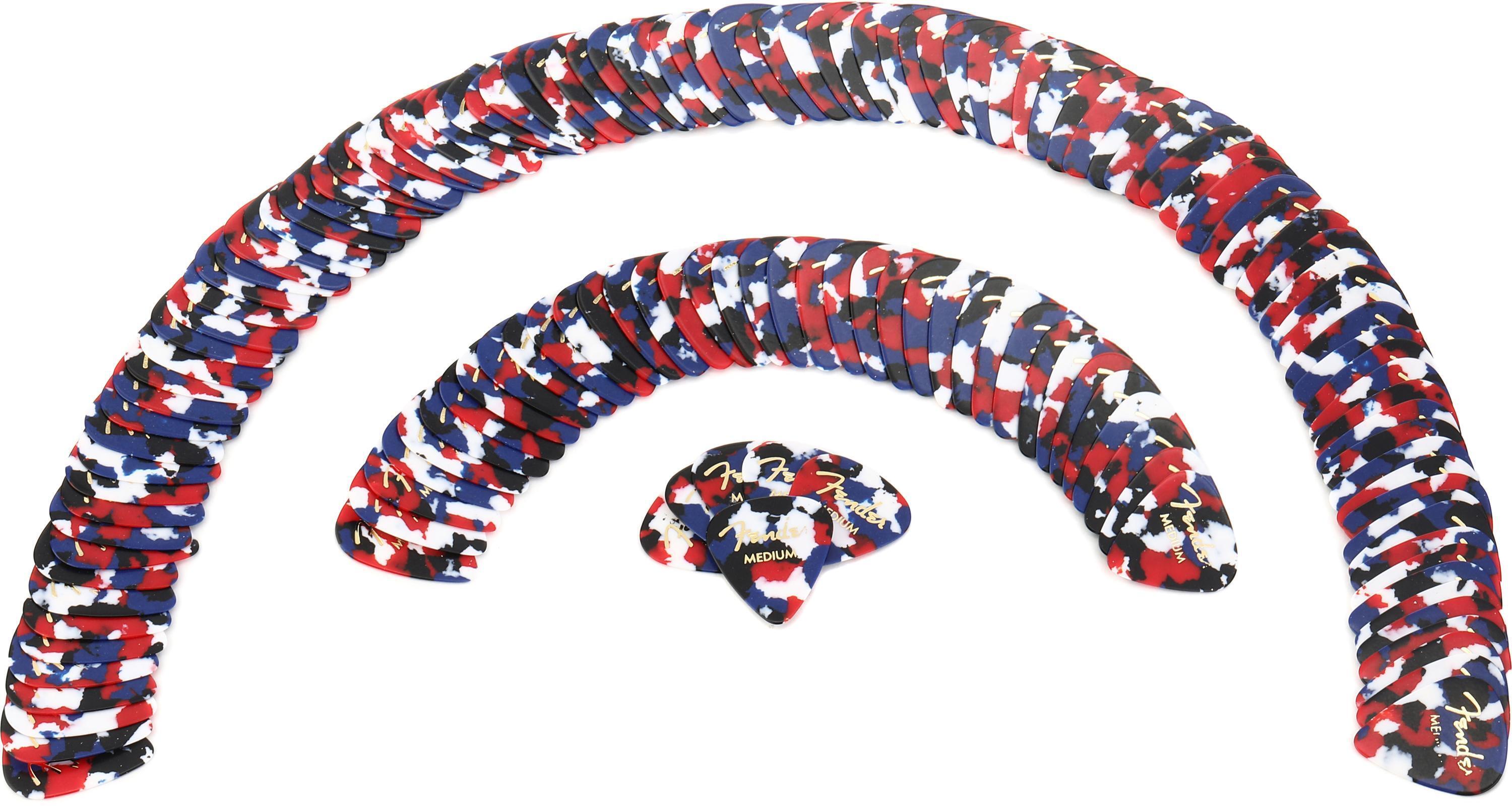 Photo of Fender 351 Shape Classic Celluloid Picks - Medium Confetti 144-pack