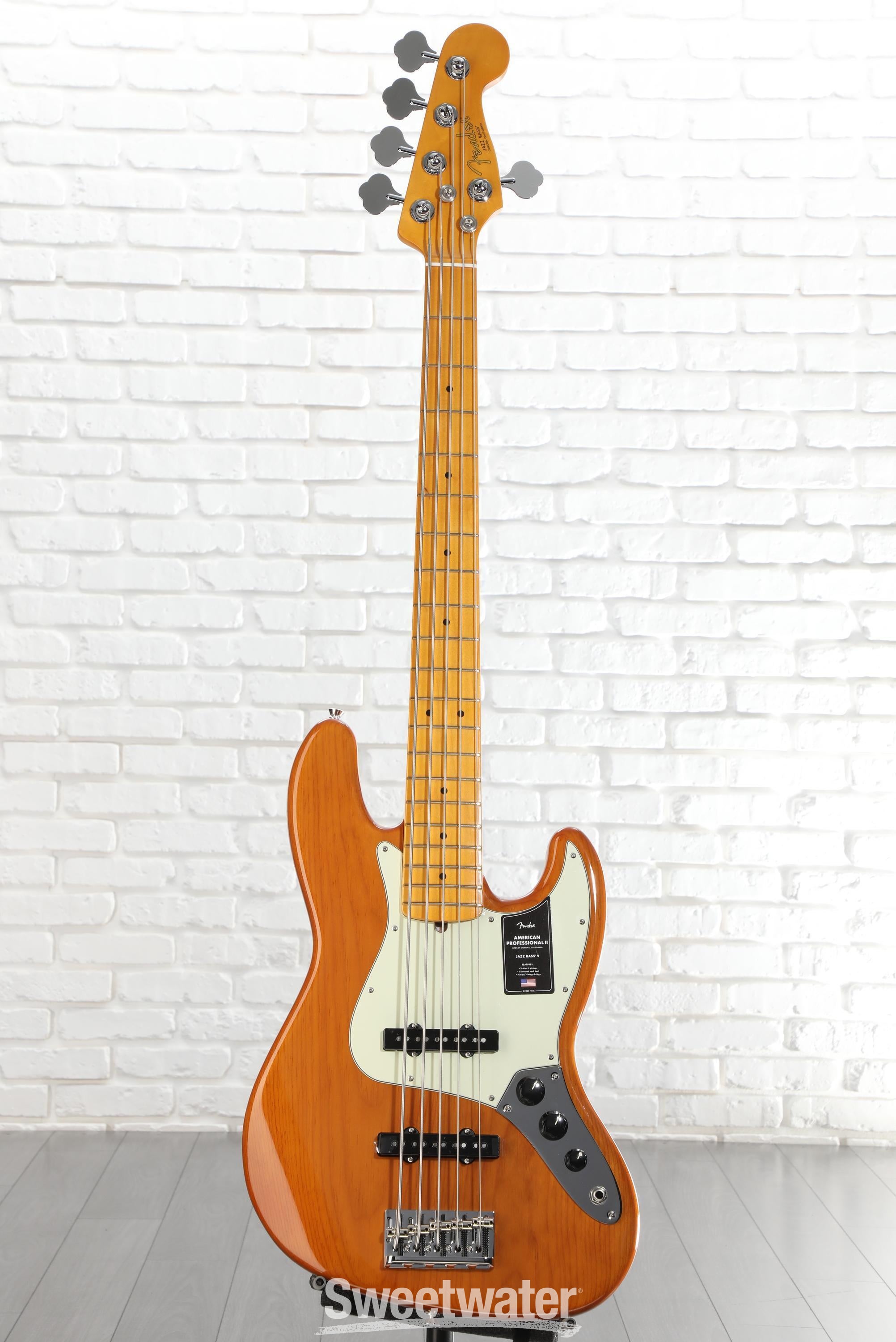 Fender American Professional II Jazz Bass V - Roasted Pine, Maple