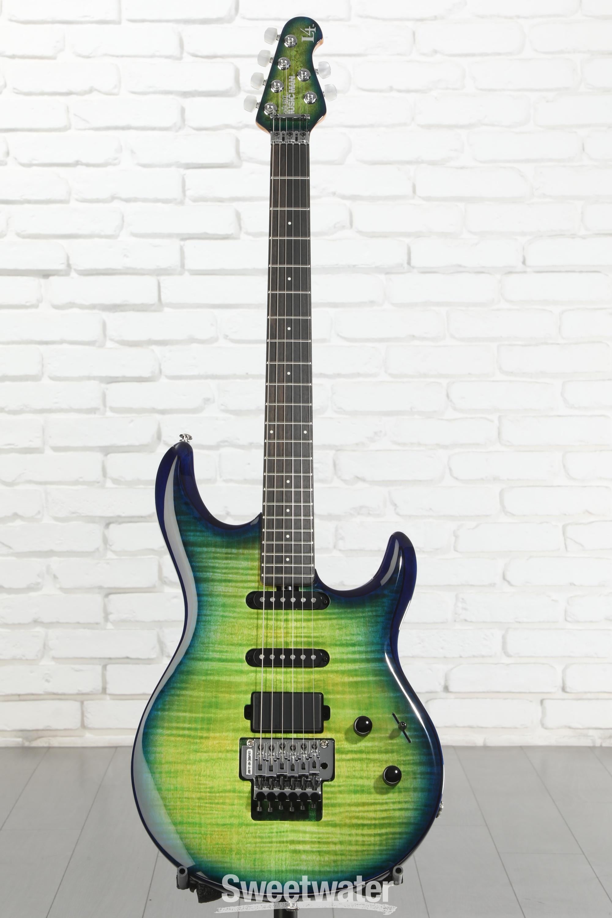 Ernie Ball Music Man BFR Luke 4 HSS Electric Guitar - Green Tide